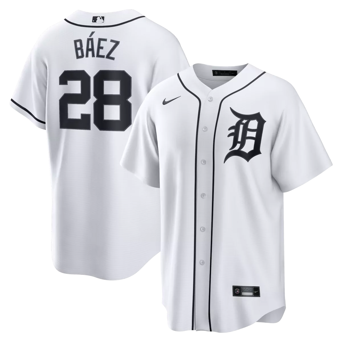 Javier Baez Detroit Tigers White Home Jersey | Classic Fan Gear for Men, Women & Youth