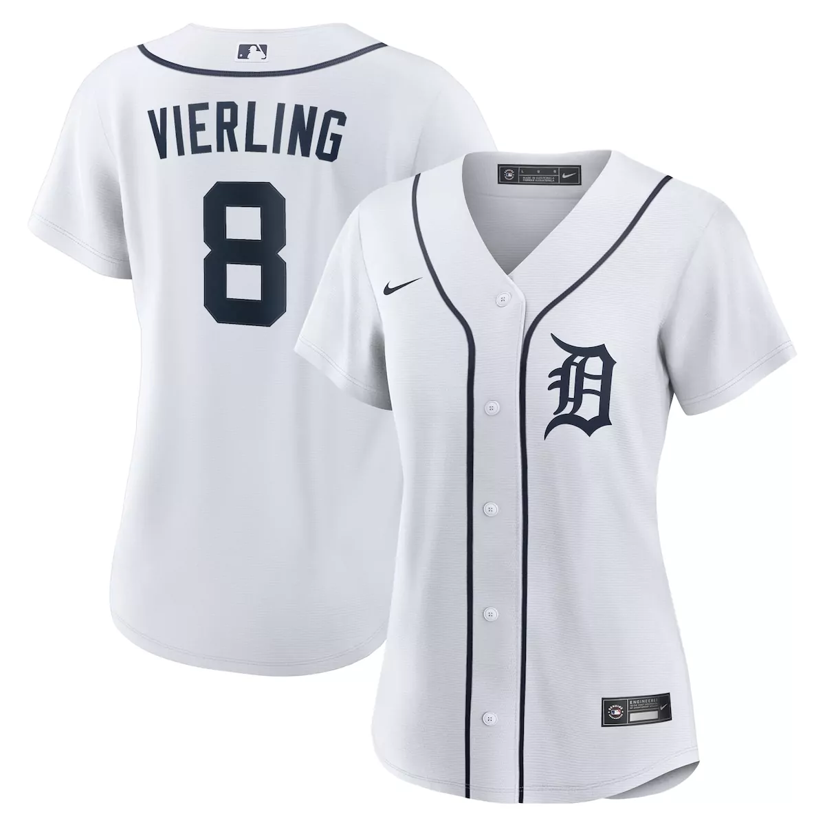 Matt Vierling Detroit Tigers White Home Jersey | Authentic Fan Gear for Men, Women & Youth