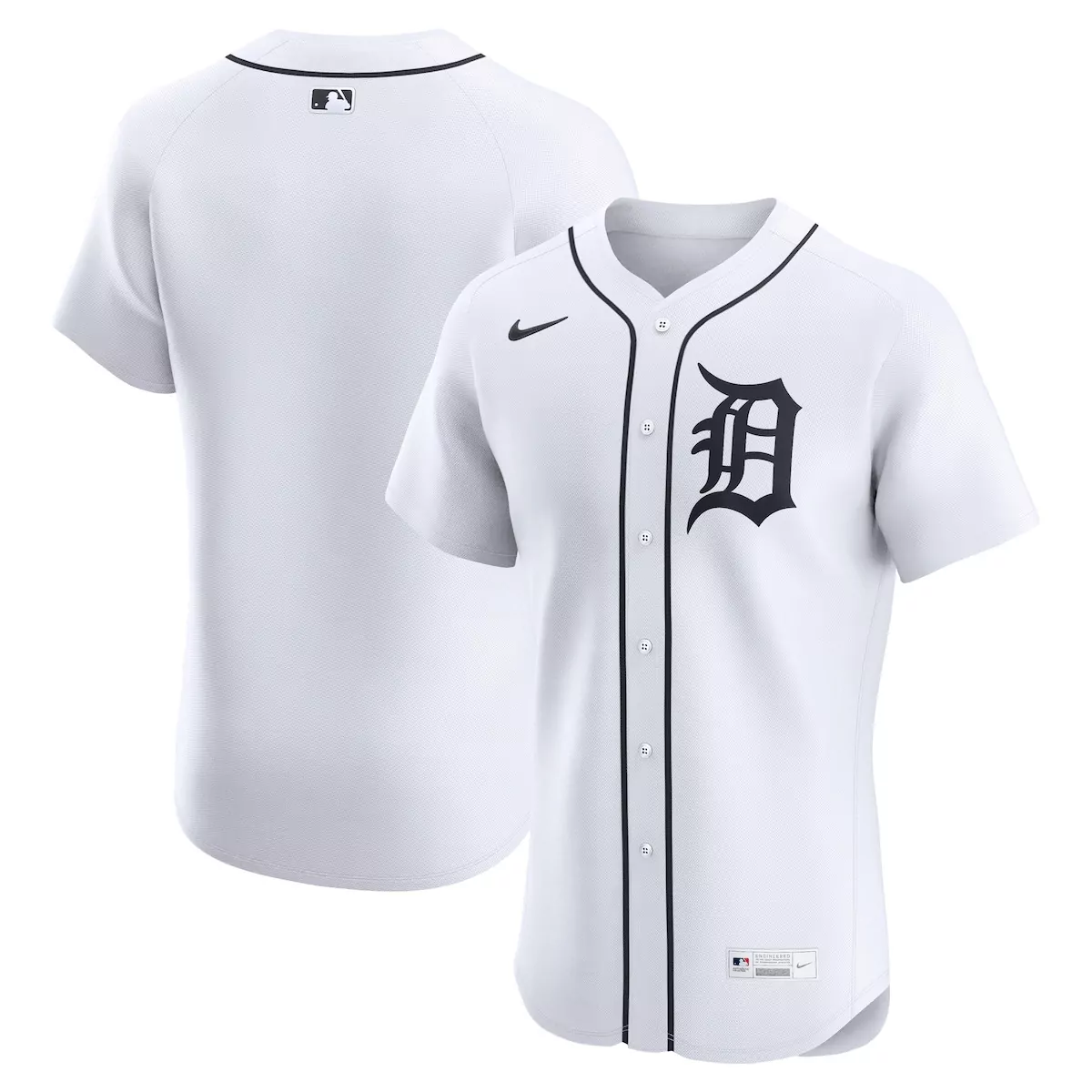 Detroit Tigers White Home Elite Jersey | Premium Quality | Limited Edition Fan Gear | For Men, Women & Youth