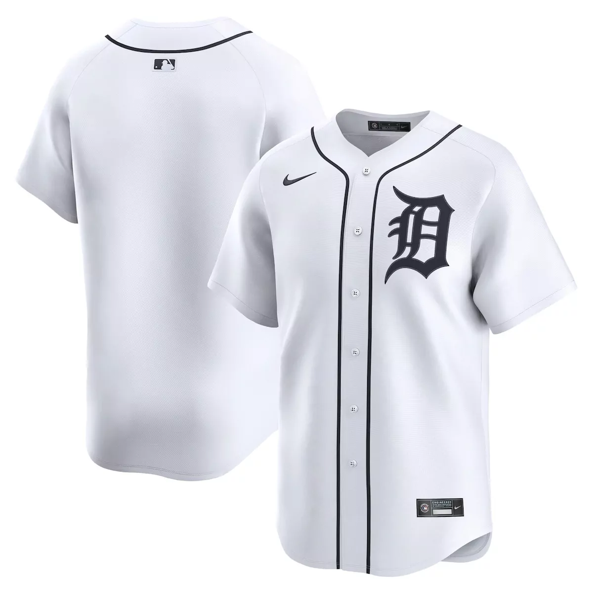 Detroit Tigers White Home Limited Jersey | Exclusive Style | Fan Gear | For Men, Women & Youth