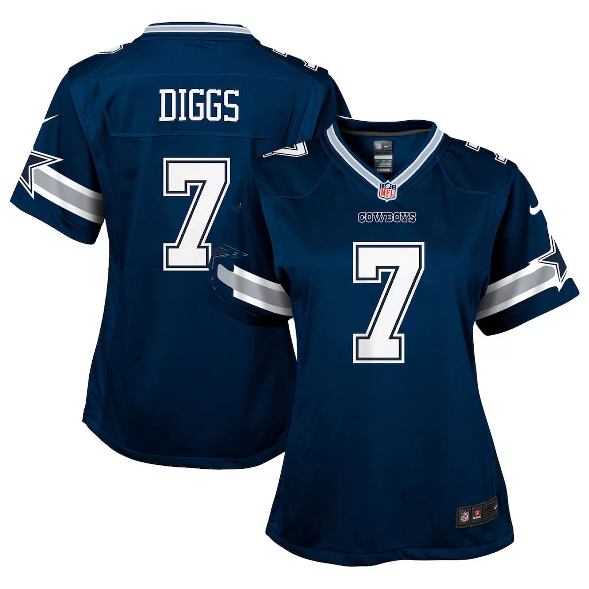 Trevon Diggs Dallas Cowboys Girls Navy Game Jersey T8 | Stylish Fan Gear for Women & Youth | Great Gift Idea