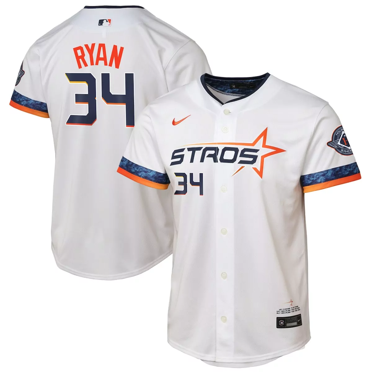 Nolan Ryan Houston Astros White 2025 City Connect Limited Player Jersey | Stylish Design | Perfect Gift for Fans | For Men, Women & Youth