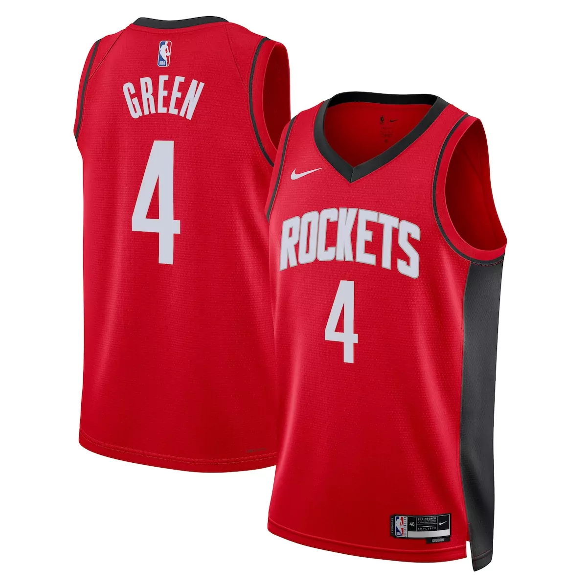 Jalen Green Houston Rockets Icon Edition Jersey | Red | Unisex Fan Gear for Men, Women & Youth