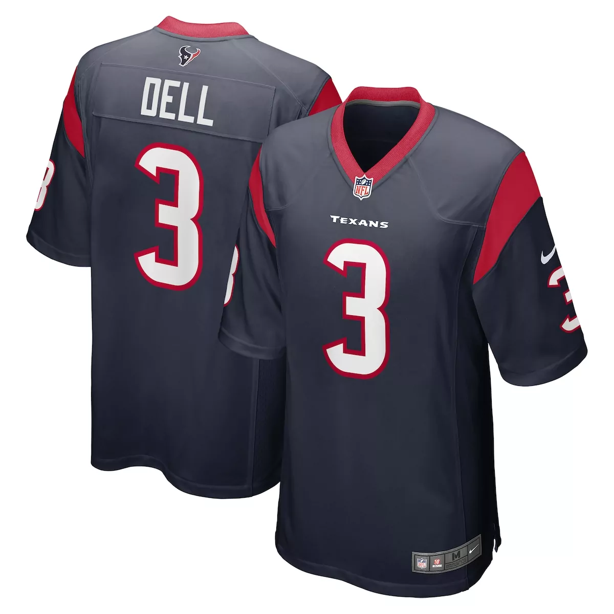 Tank Dell Houston Texans Navy Player Game Jersey | For Men, Women & Youth