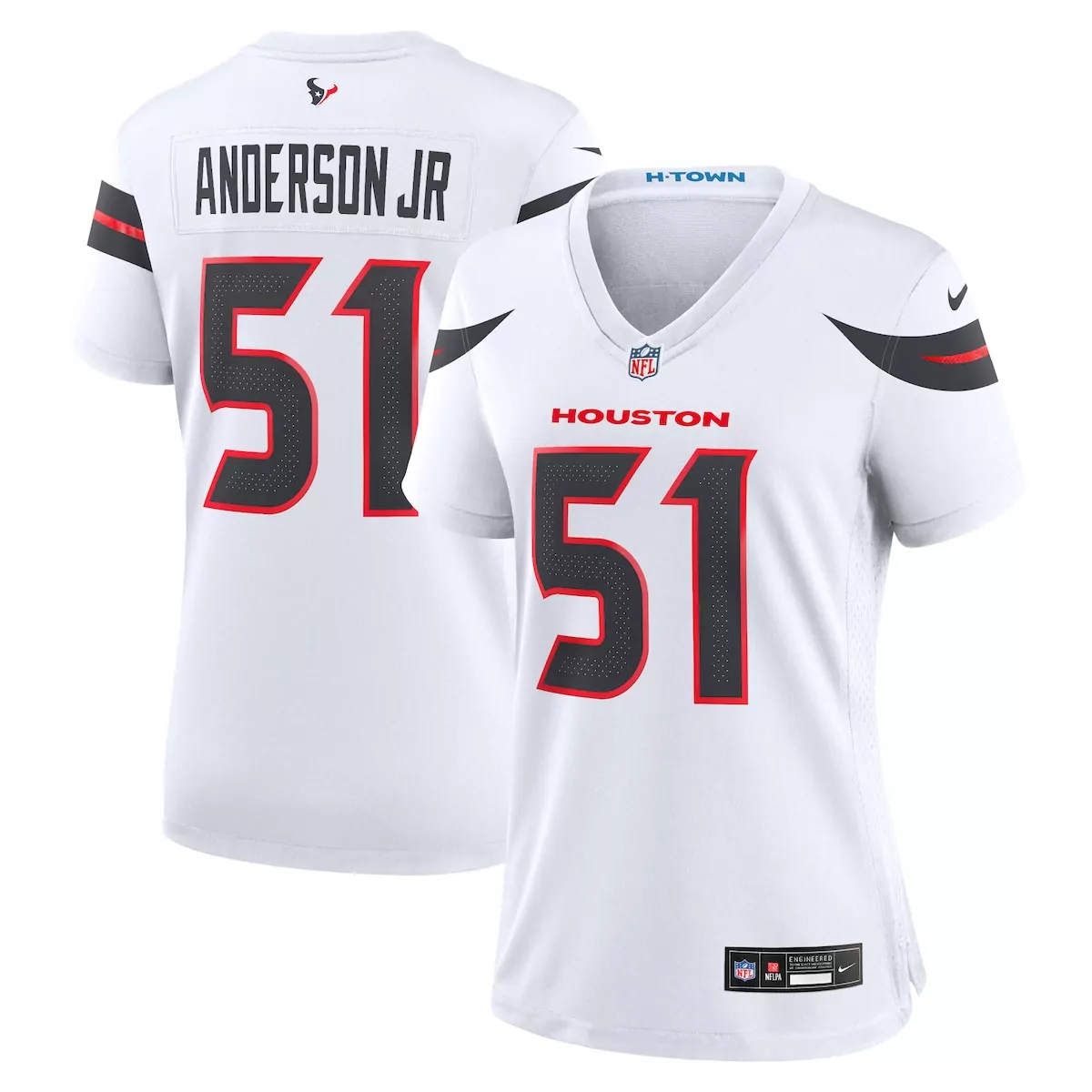 Will Anderson Jr. Houston Texans White Game Jersey | Classic Fan Gear for Game Day | For Men, Women & Youth