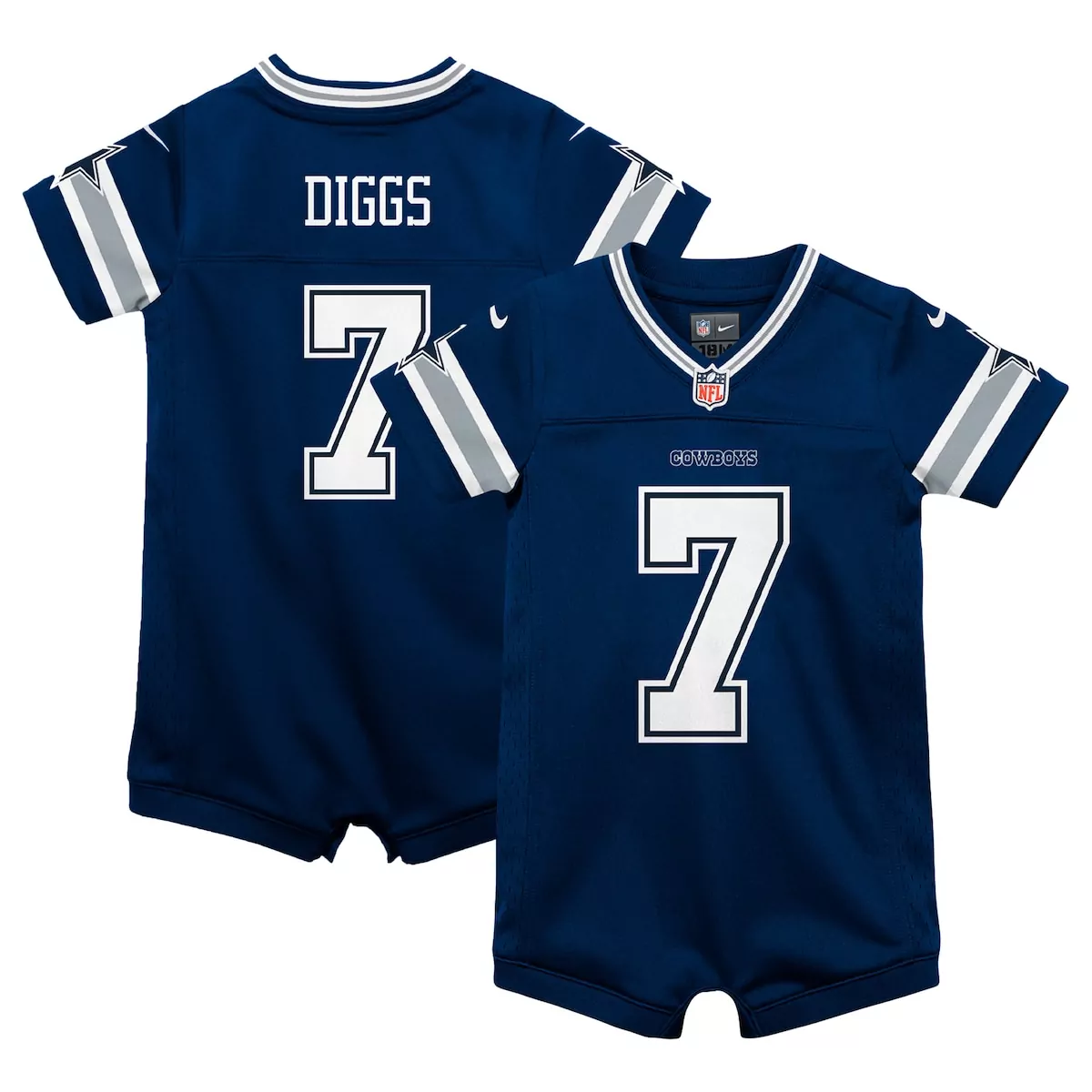 Infant Dallas Cowboys Trevon Diggs Navy Game Romper Jersey | Adorable Fan Gear for Young Supporters | For Men, Women & Youth