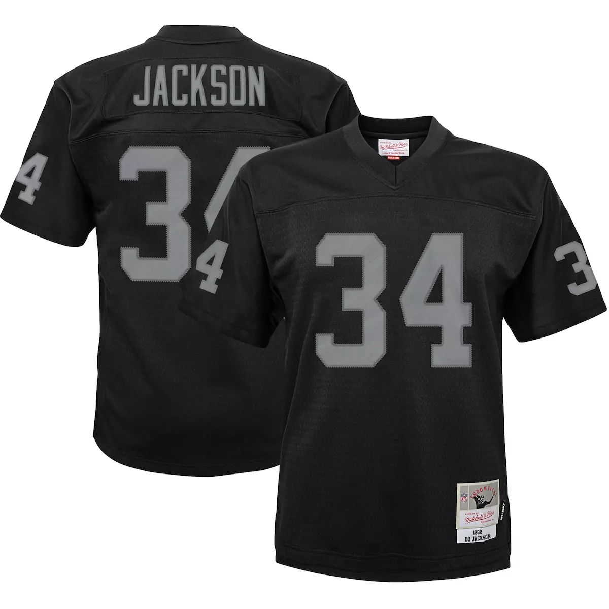 Infant Las Vegas Raiders Bo Jackson Black 1988 Retired Legacy Jersey | Classic Fan Gear | For Infants, Men, Women & Youth