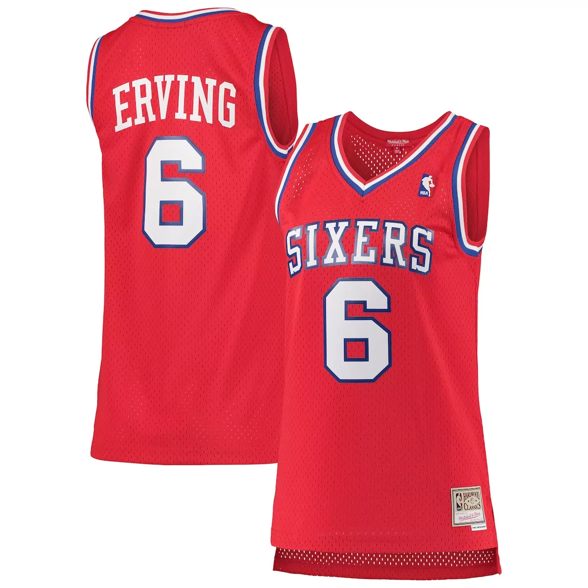 Julius Erving Philadelphia 76ers 1982-83 Hardwood Classics Jersey | Red | Classic Style | Fan Gear for Men, Women & Youth