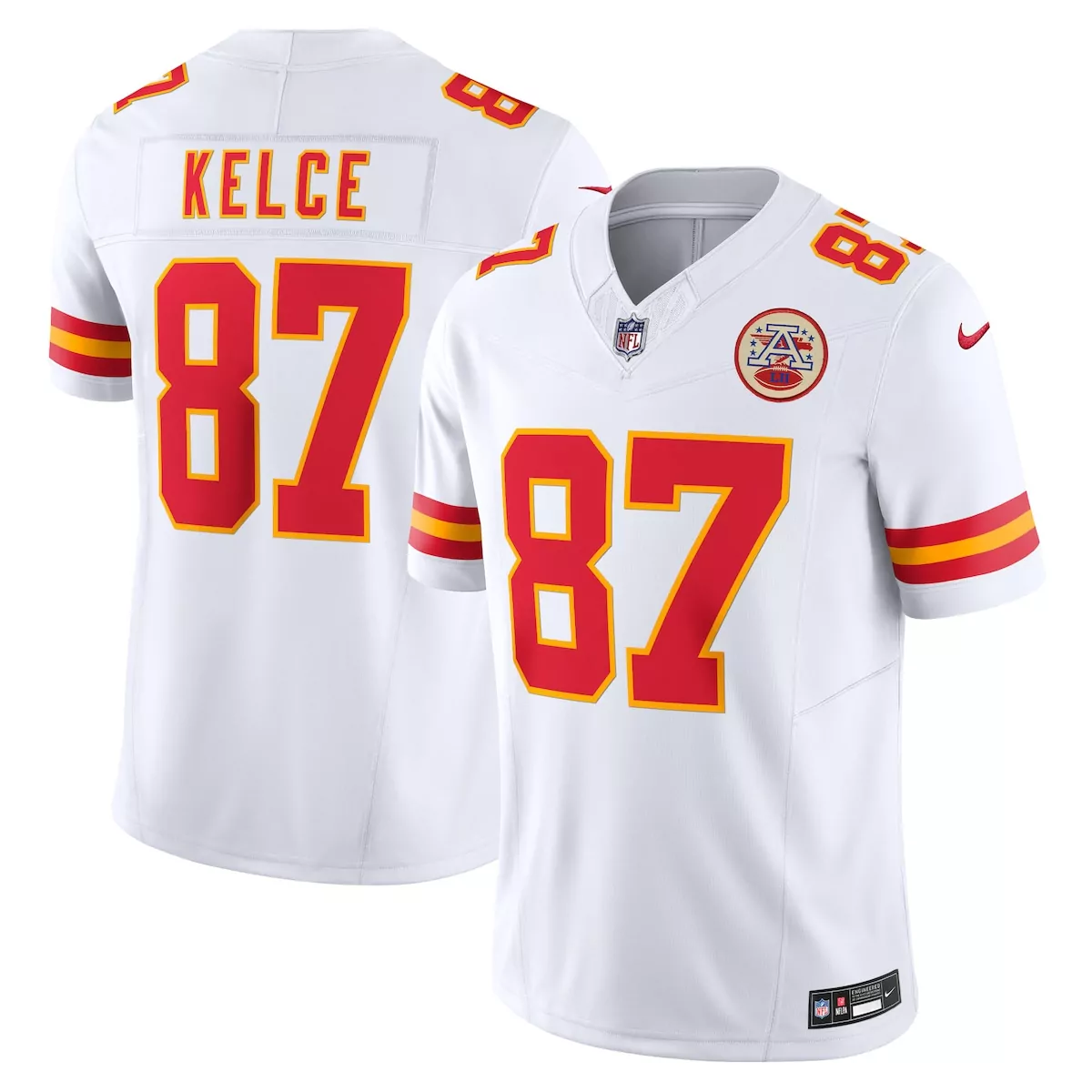 Travis Kelce Kansas City Chiefs White Vapor Fuse Limited Jersey | Premium Fan Gear for Men, Women & Youth | Perfect Gift Idea
