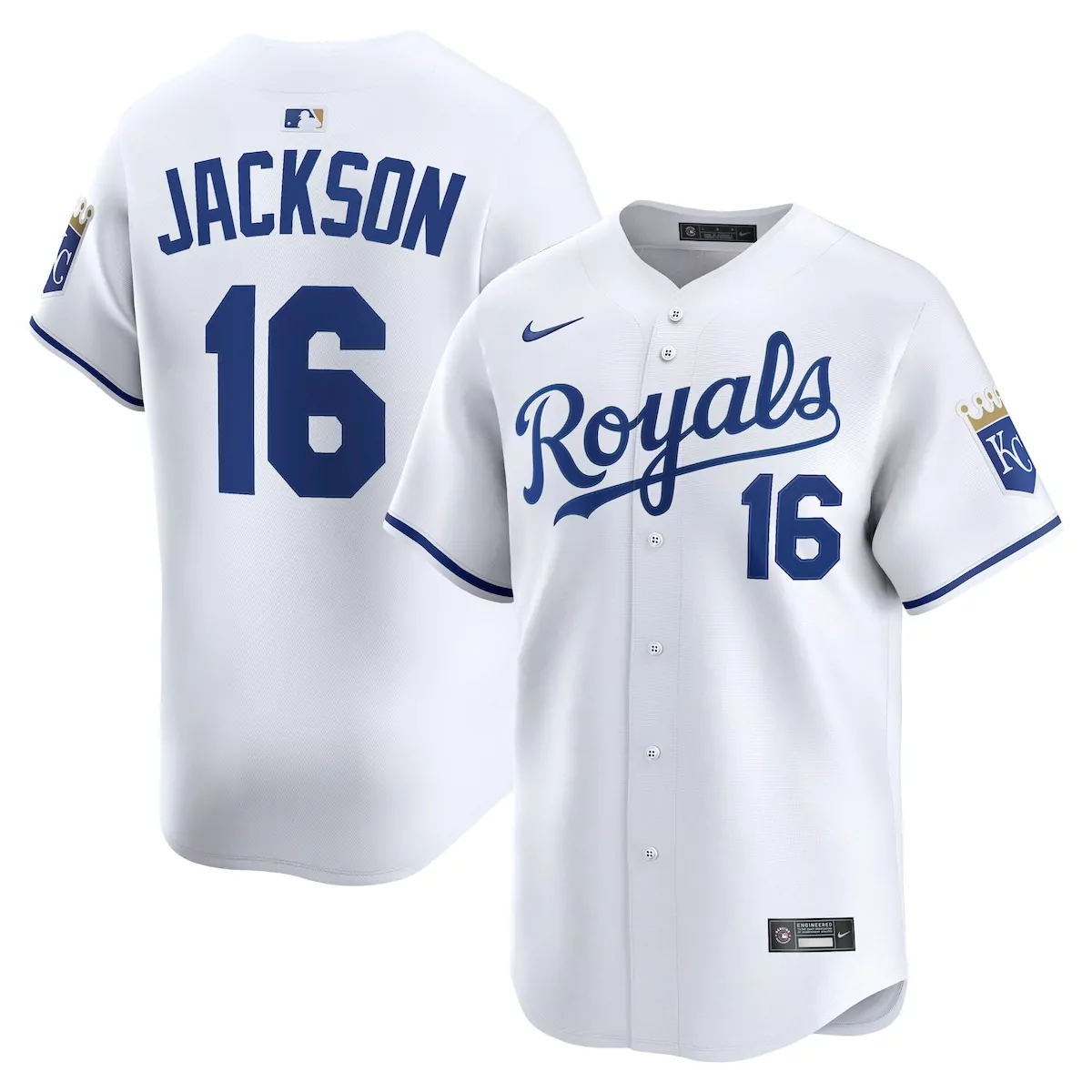 Bo Jackson Kansas City Royals White Home Limited Player Jersey | Fan Gear | For Men, Women & Youth