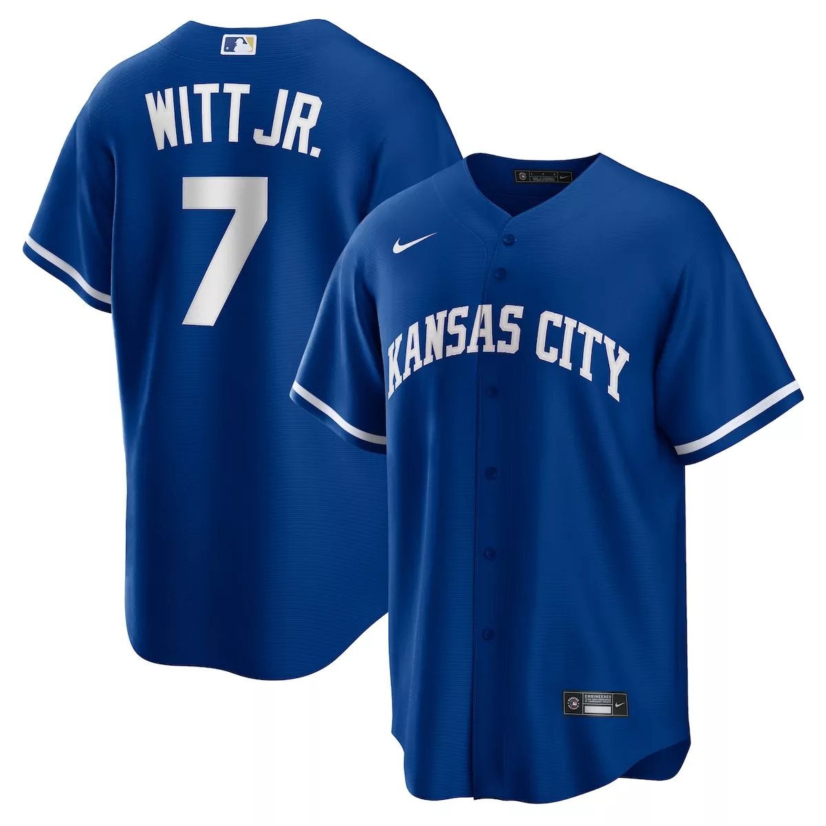 Bobby Witt Jr. Kansas City Royals Rush Blue Alternate 2 Jersey | Cool Fan Gear | For Men, Women & Youth
