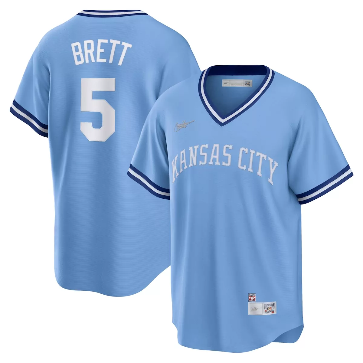 George Brett Kansas City Royals Light Blue Road Jersey | Cooperstown Collection Fan Gear | For Men, Women & Youth