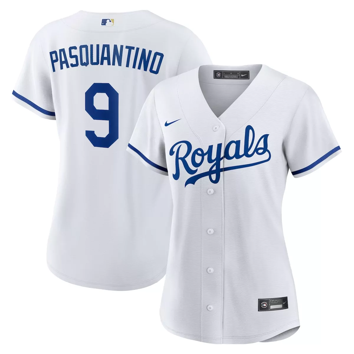Vinnie Pasquantino Kansas City Royals 2025 White Home Jersey | Quality Replica Fan Gear for Men, Women & Youth