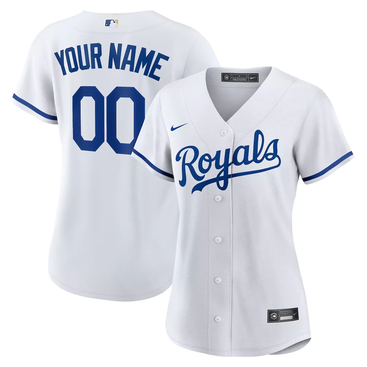 Kansas City Royals Custom White Jersey | Personalized Fan Gear for Men, Women & Youth | Perfect for Game Day