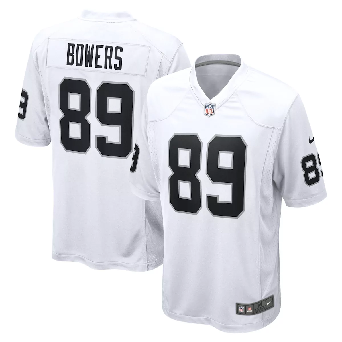 Brock Bowers Las Vegas Raiders White Game Jersey MZZ | Stylish Fan Gear for Men, Women & Youth | Perfect for Game Day