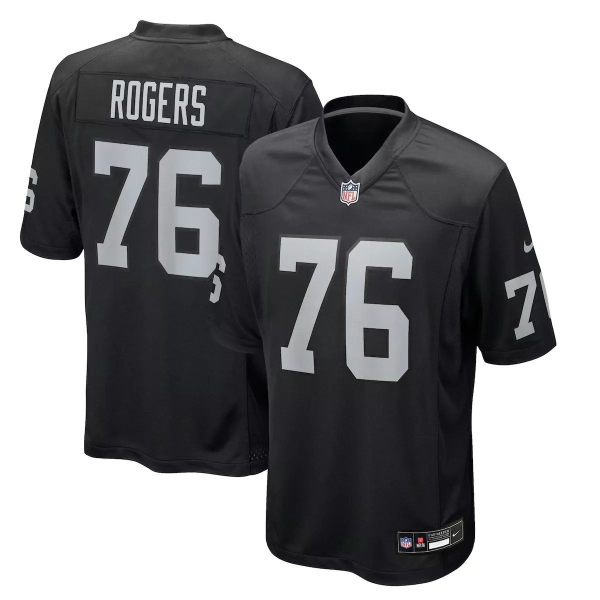 Caleb Rogers Las Vegas Raiders Black Team Game Jersey 9HK | Authentic Fan Gear for Men, Women & Youth | Game Day Ready