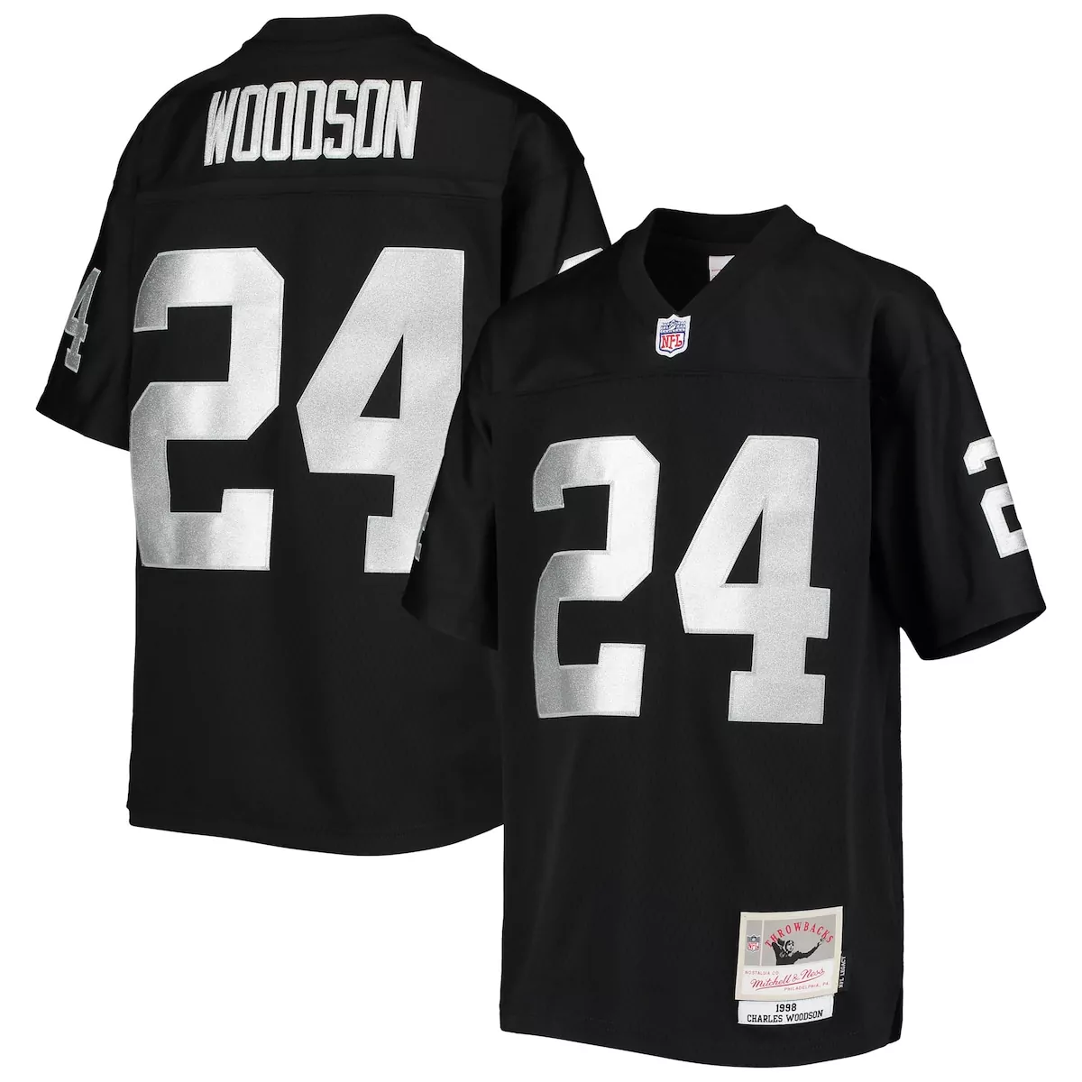 Charles Woodson Las Vegas Raiders Black 1998 Legacy Retired Player Jersey | Classic Fan Gear for Men, Women & Youth