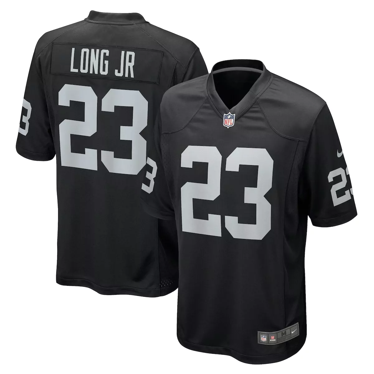 David Long Jr. Las Vegas Raiders Black Game Jersey | Stylish Fan Gear for Men, Women & Youth | Perfect for Game Day