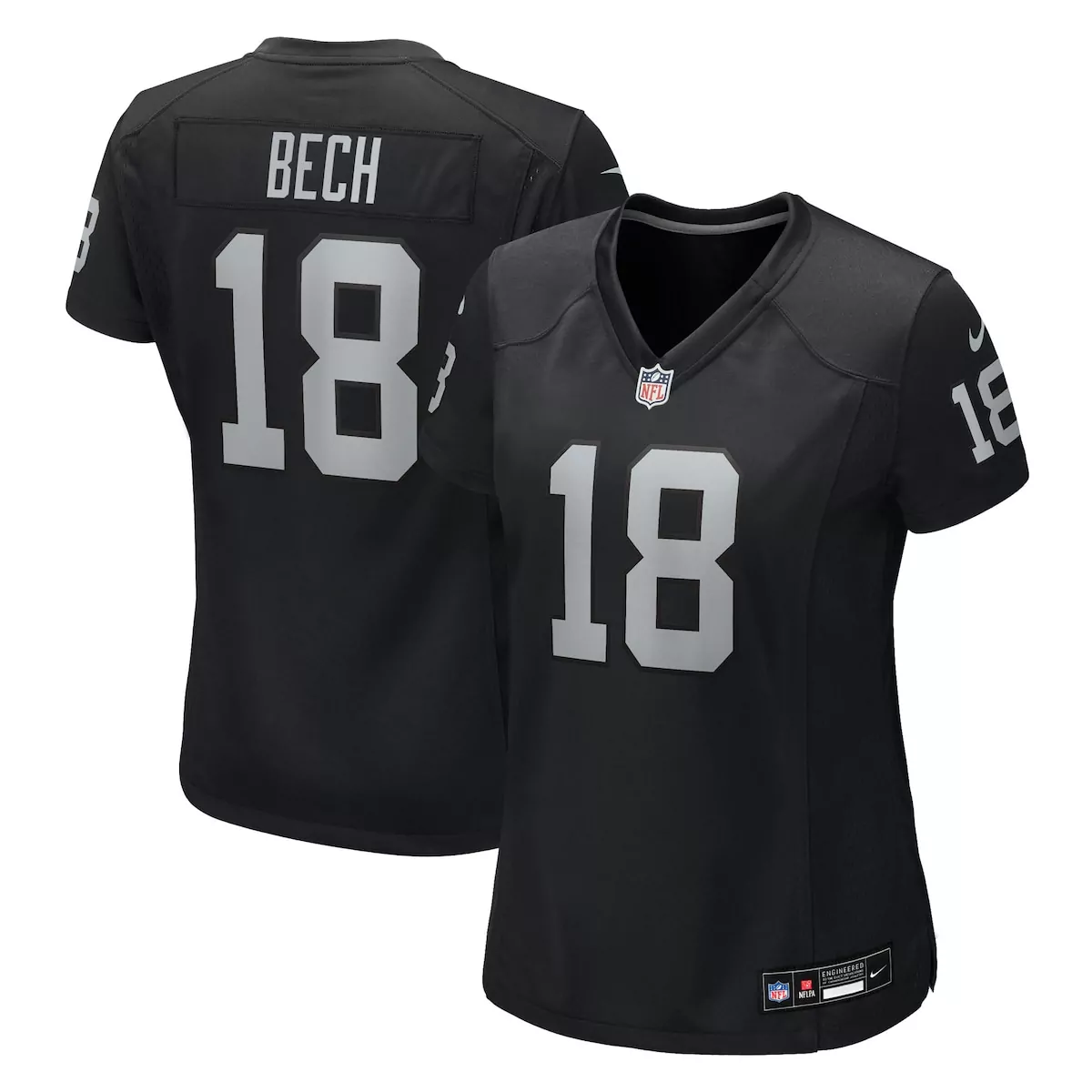 Jack Bech Las Vegas Raiders Black Team Game Jersey | Trendy Fan Gear | For Men, Women & Youth