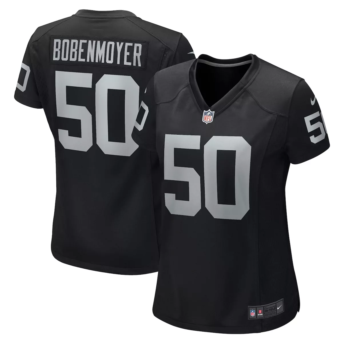 Jacob Bobenmoyer Las Vegas Raiders Black Game Player Jersey | Authentic Fan Gear | For Men, Women & Youth