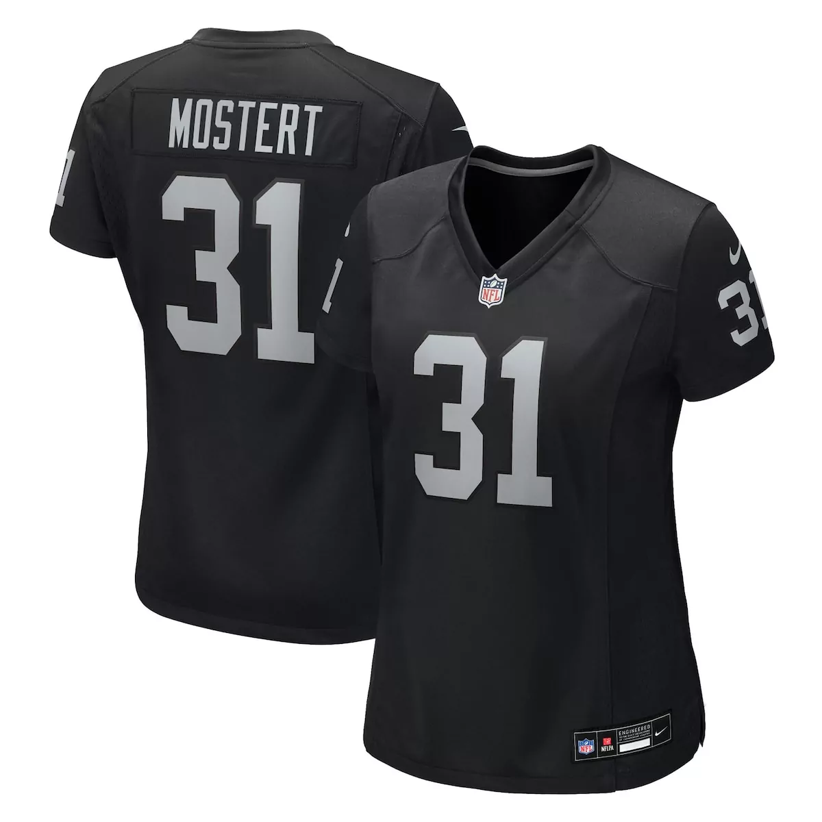 Raheem Mostert Las Vegas Raiders Black Team Game Jersey | Perfect for Game Day | For Men, Women & Youth