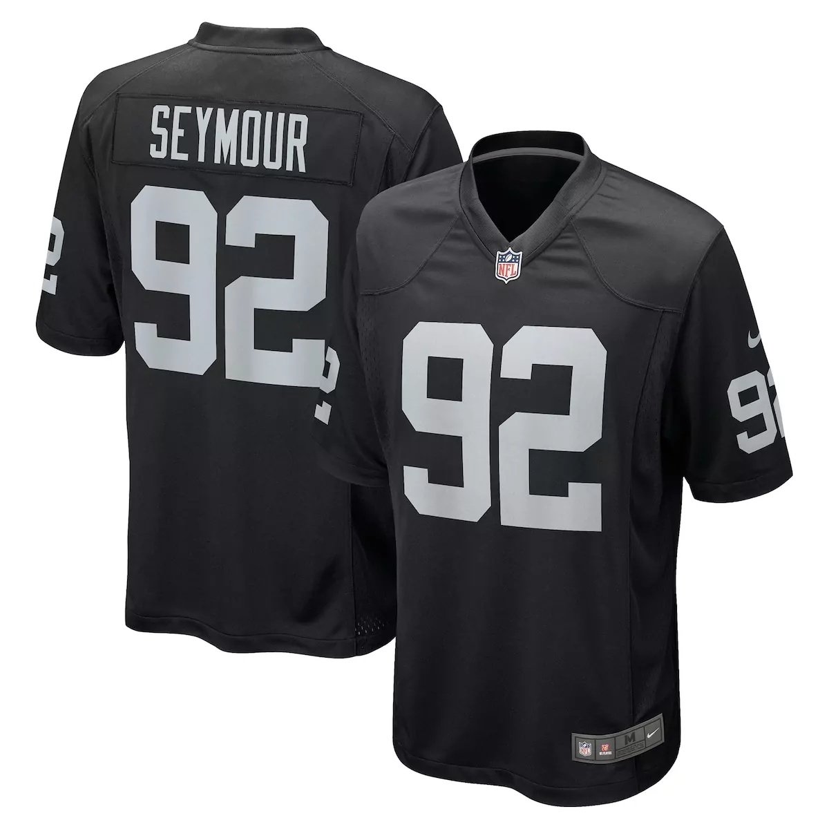 Richard Seymour Las Vegas Raiders Black Retired Player Game Jersey | Classic NFL Apparel | For Men, Women & Youth