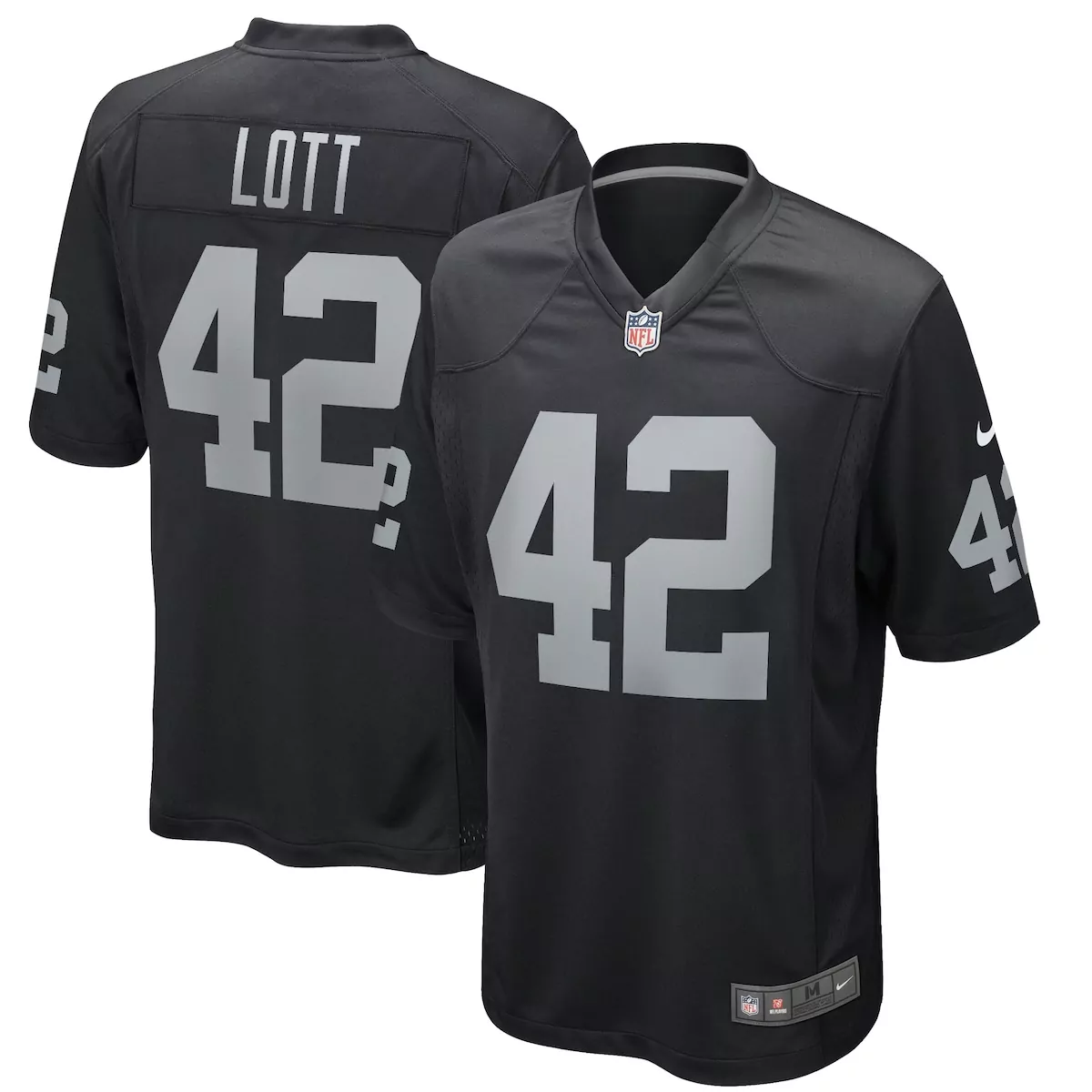 Ronnie Lott Las Vegas Raiders Black Game Retired Player Jersey | Iconic Fan Gear | For Men, Women & Youth