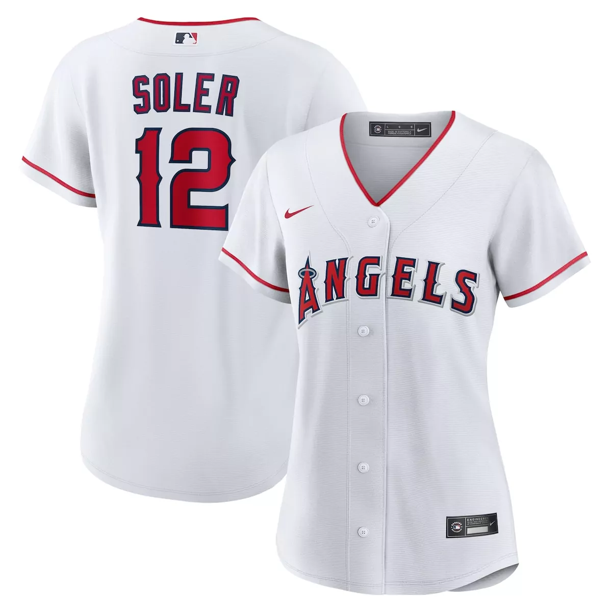 Jorge Soler Los Angeles Angels White Home Jersey | 2025 Fan Gear | For Men, Women & Youth