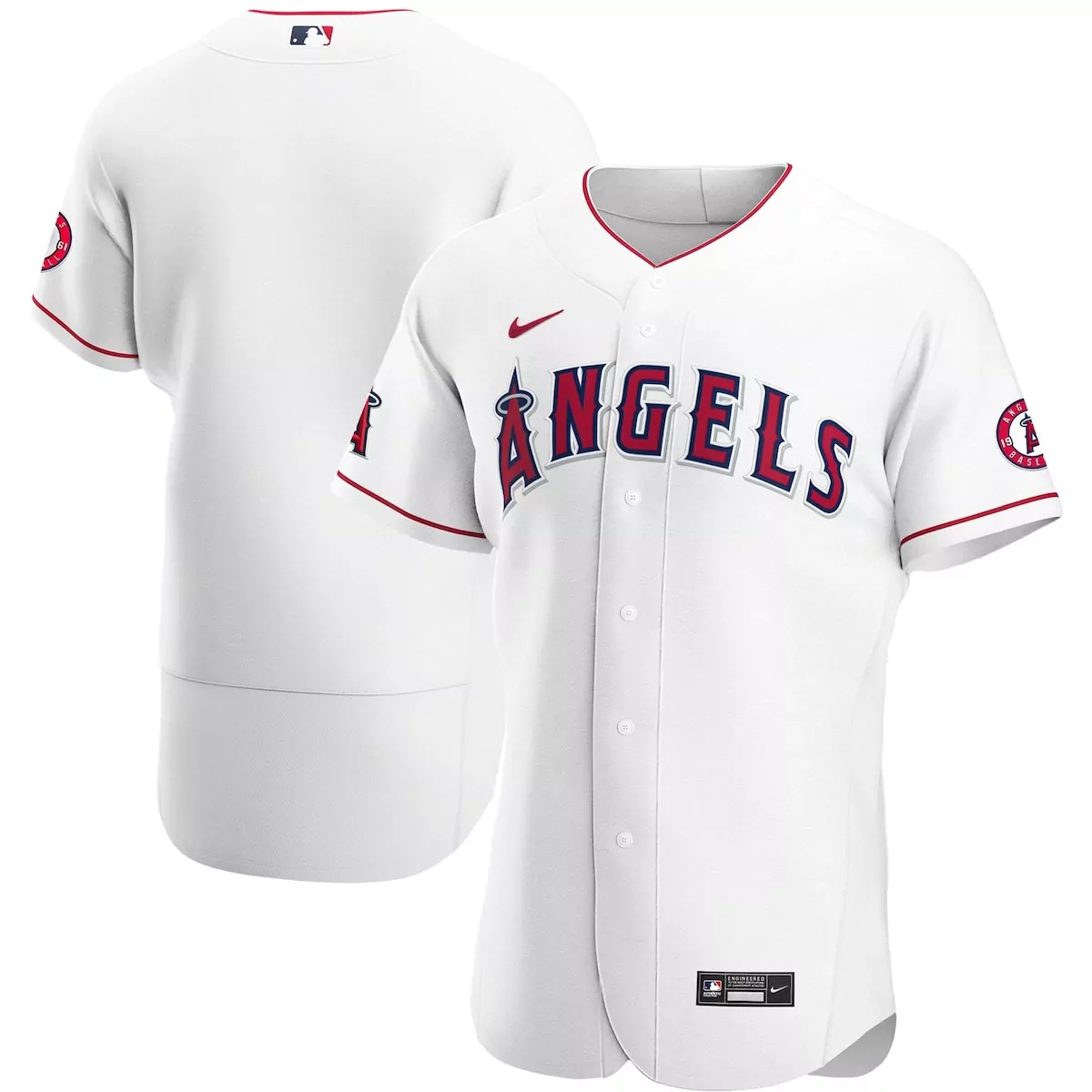 Los Angeles Angels White Home Team Jersey KLO | Essential Fan Gear for Men, Women & Youth