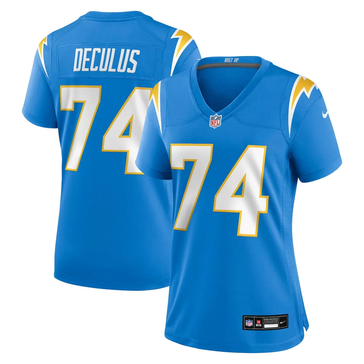 Austin Deculus Los Angeles Chargers Powder Blue Team Game Jersey | CIU | Limited Edition Fan Gear for Men, Women & Youth