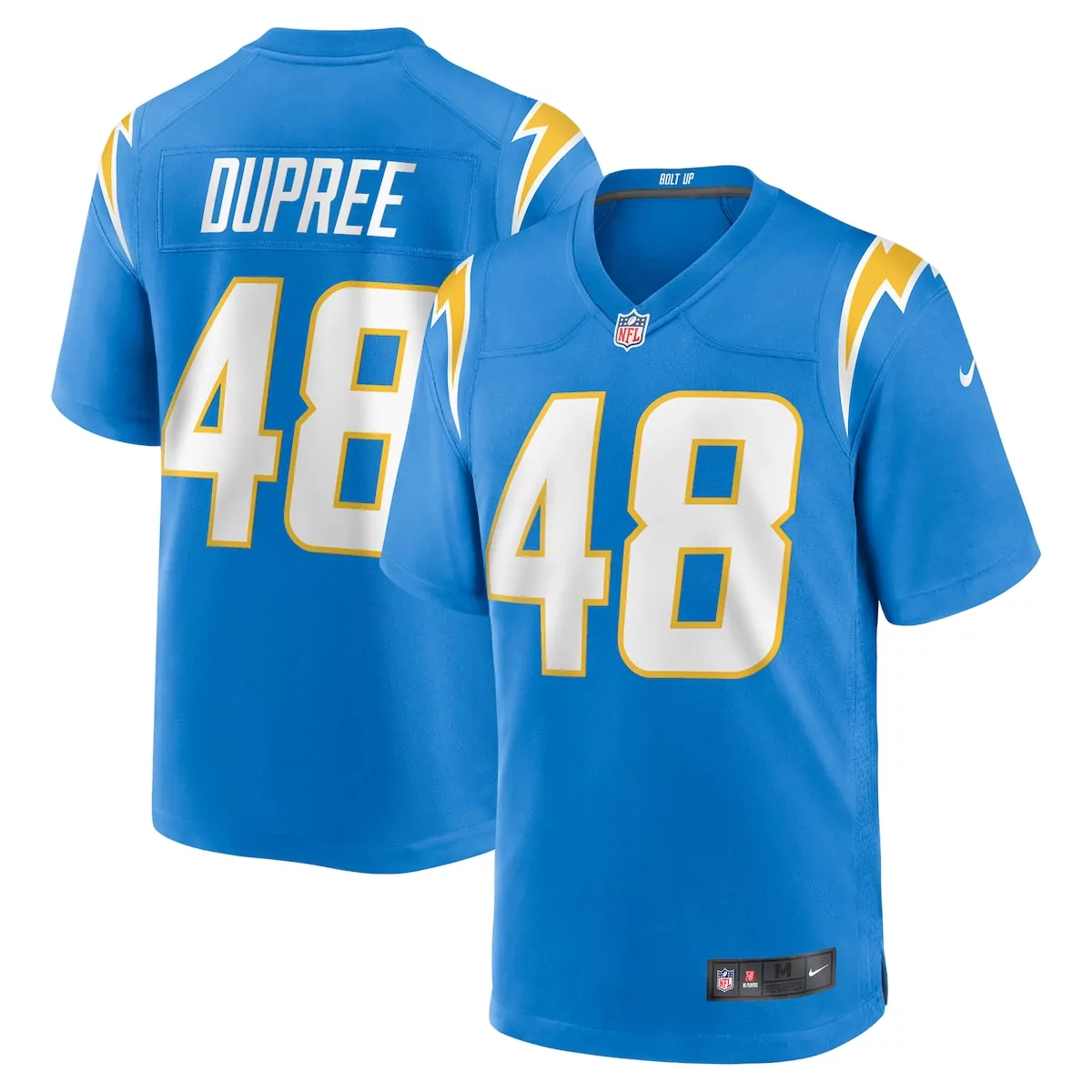 Bud Dupree Los Angeles Chargers Powder Blue Team Game Jersey | FPW | Fan Gear for Men, Women & Youth