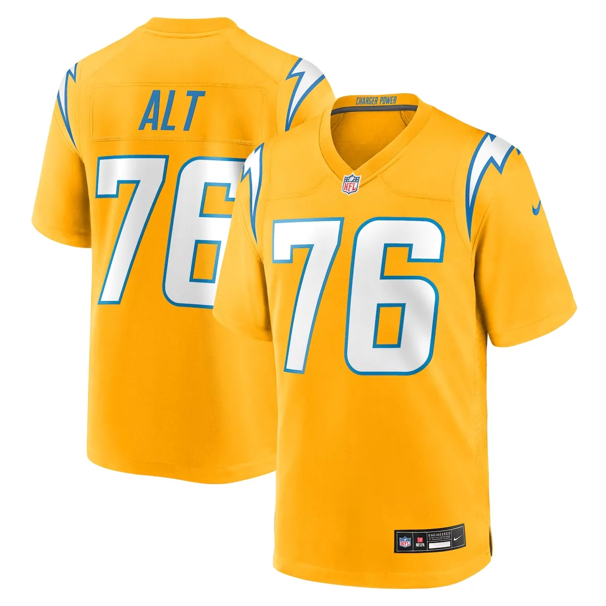 Joe Alt Gold Alternate Charger Power Game Player Jersey | Stylish Fan Gear for Men, Women & Youth | Perfect for Game Day