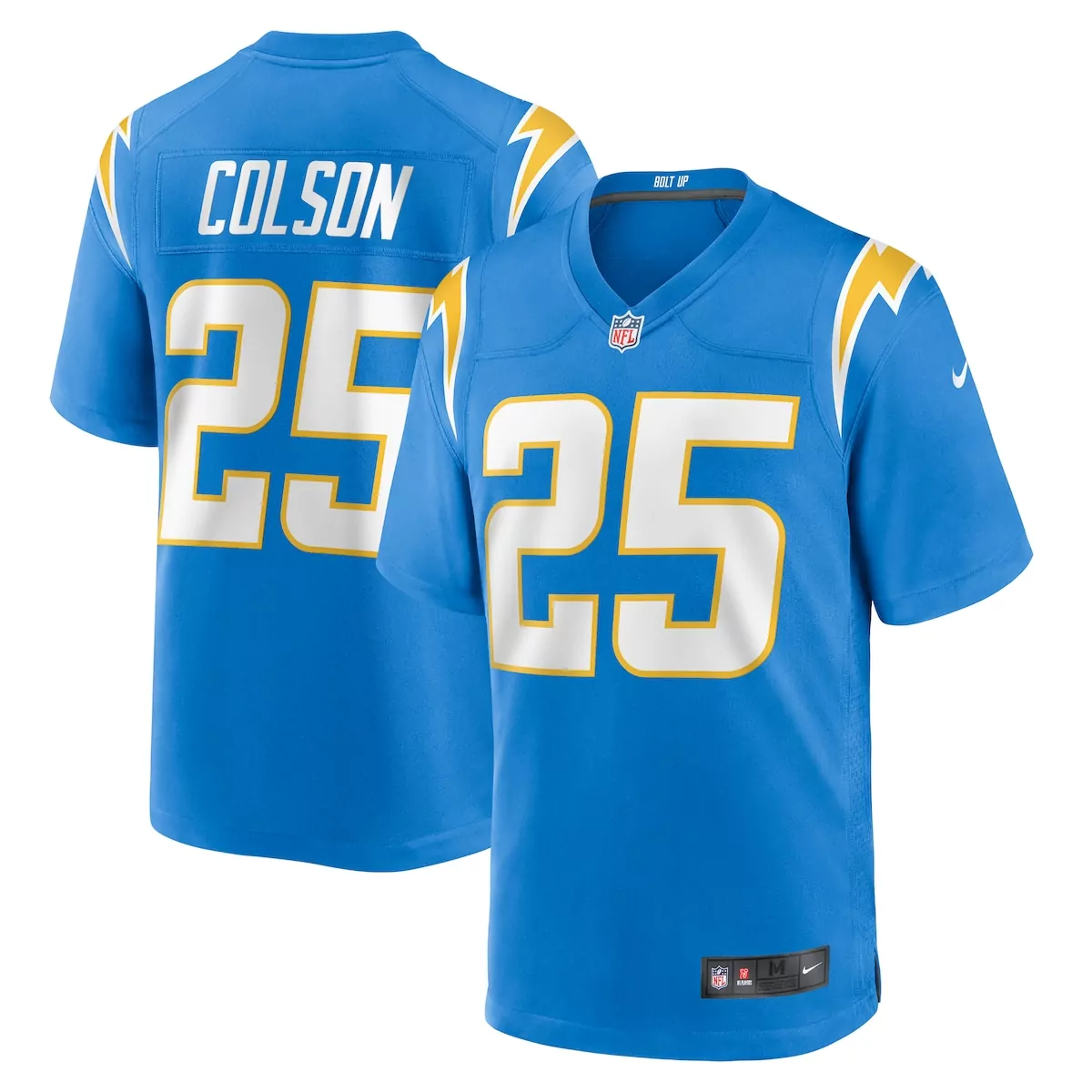 Junior Colson Los Angeles Chargers Powder Blue Team Game Jersey | Stylish Fan Gear for Game Day | For Men, Women & Youth