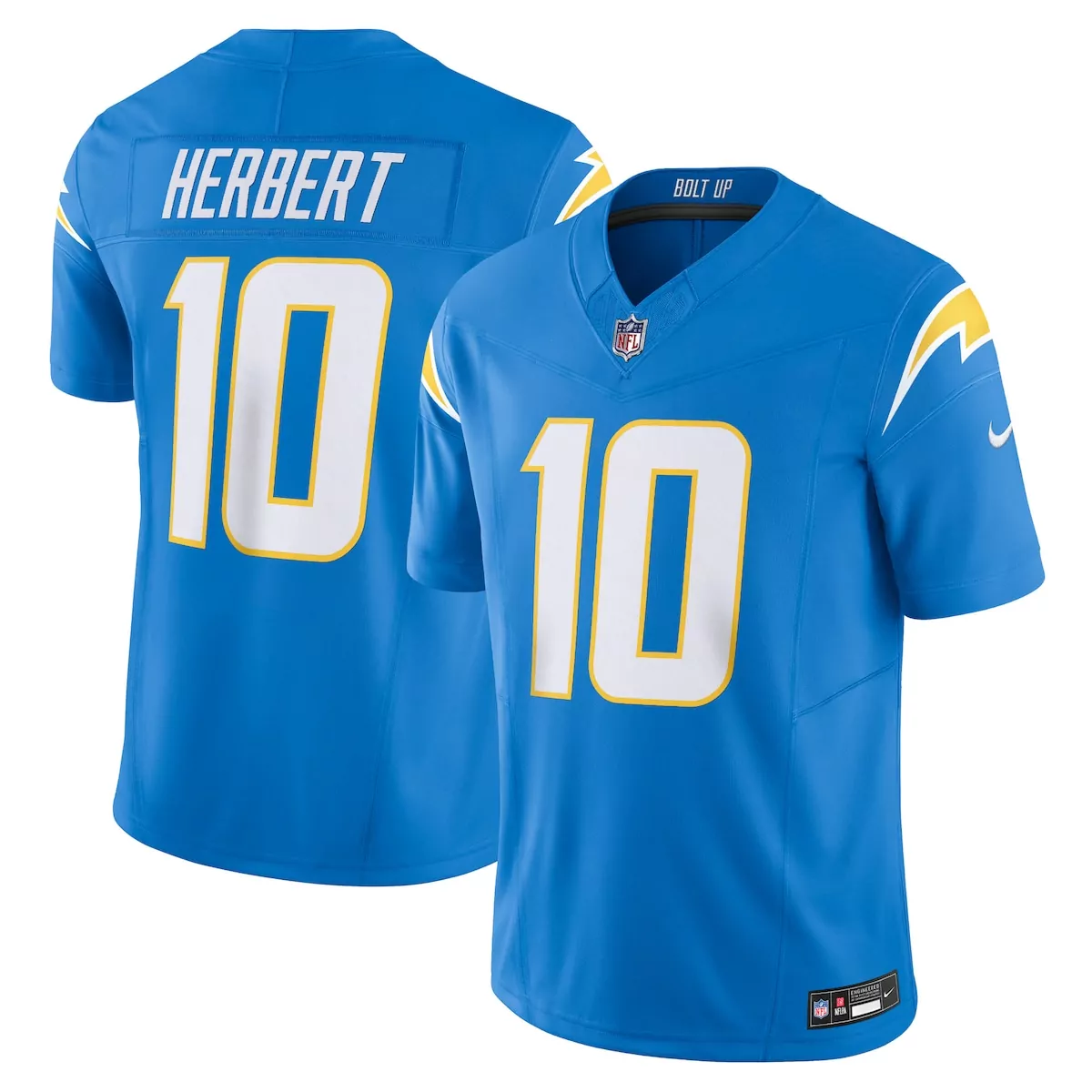 Justin Herbert Los Angeles Chargers Vapor Jersey | Powder Blue | Limited Edition Fan Gear | For Men, Women & Youth
