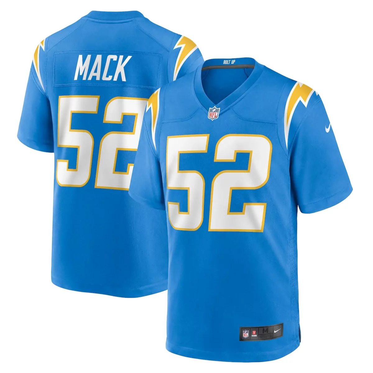 Khalil Mack Powder Blue Game Jersey | Los Angeles Chargers Fan Gear for Men, Women & Youth | Ideal for Game Day