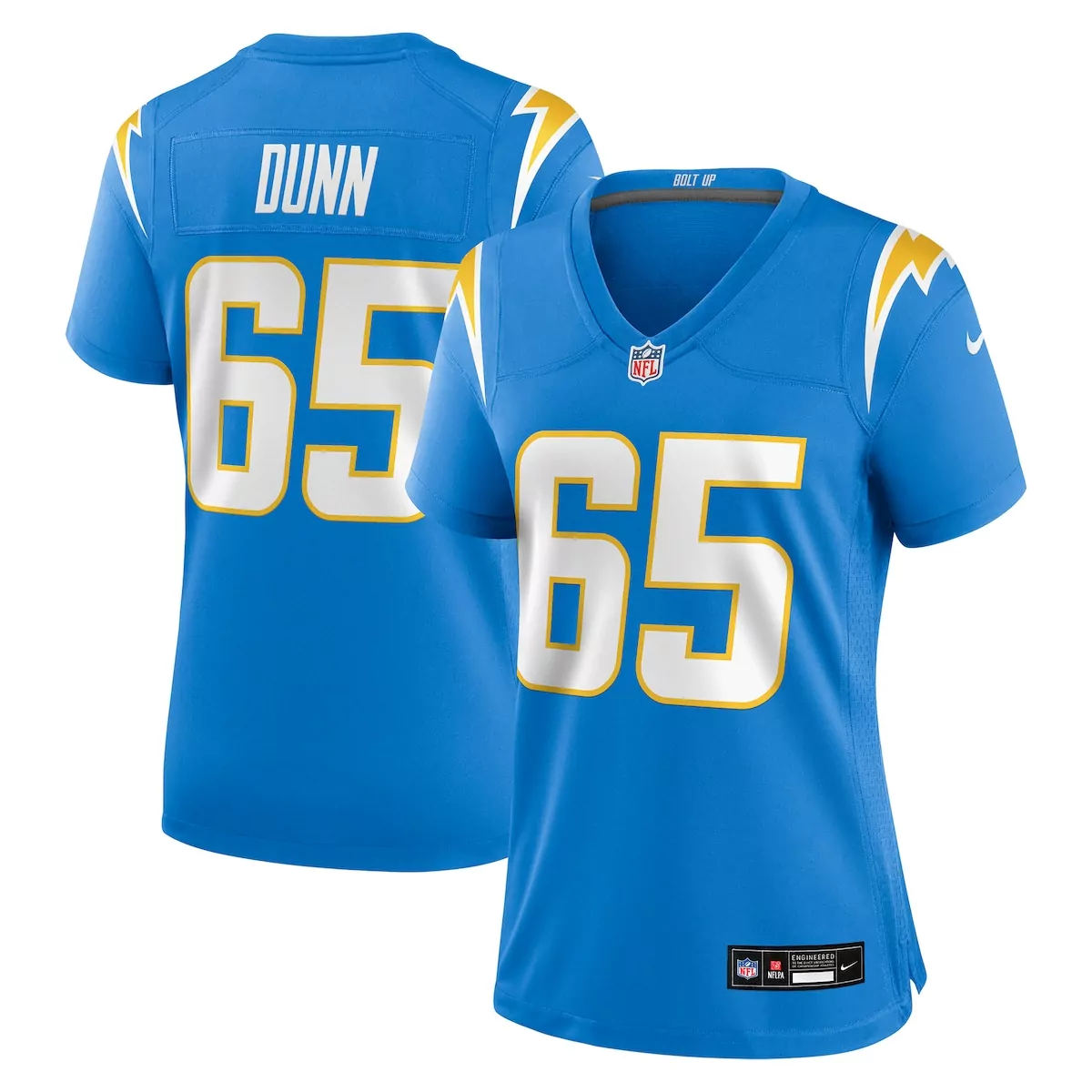 Michael Dunn Los Angeles Chargers Powder Blue Team Game Jersey | Stylish Fan Gear | For Men, Women & Youth