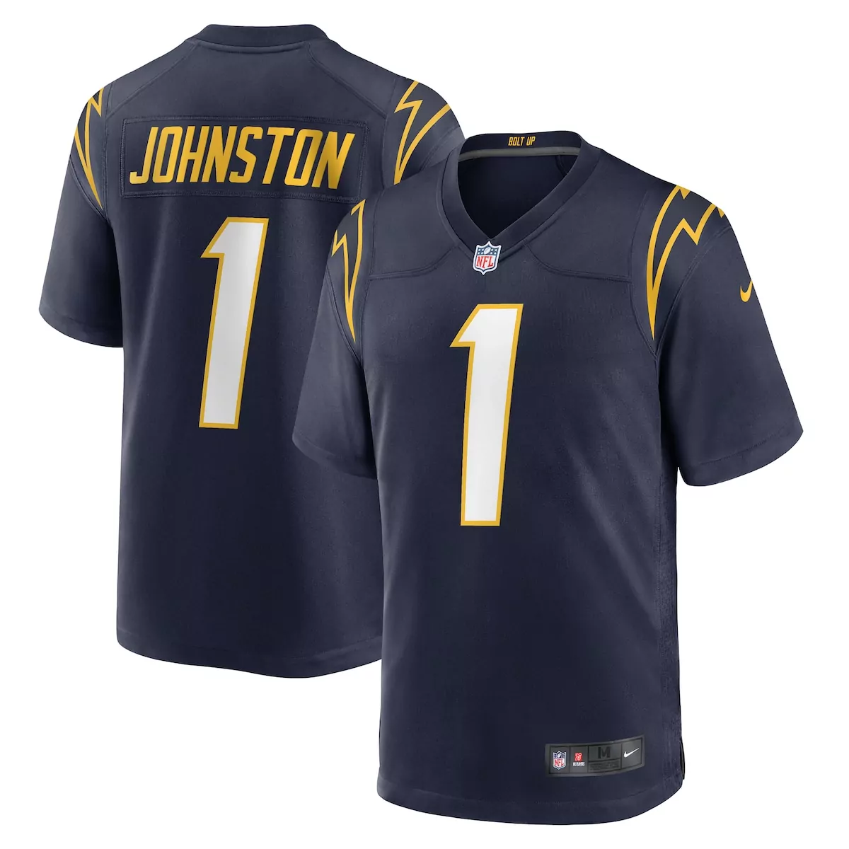 Quentin Johnston Navy Alternate Game Jersey | Stylish Fan Gear for Every Charger Fan | For Men, Women & Youth