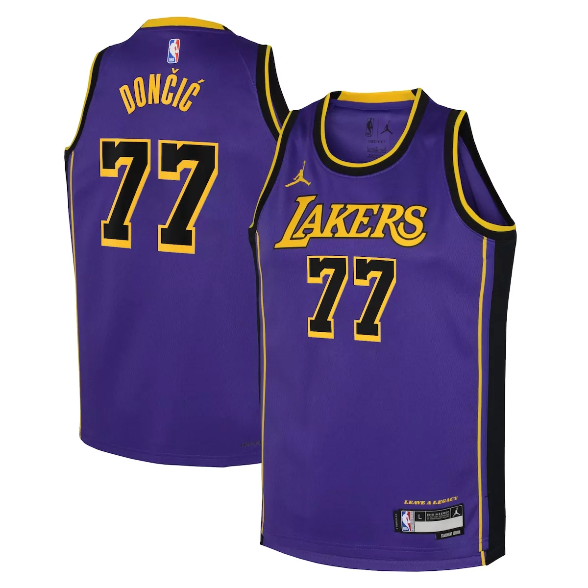Luka Doncic Los Angeles Lakers Jordan Statement Edition Jersey | Purple | Fan Gear for Men, Women & Youth
