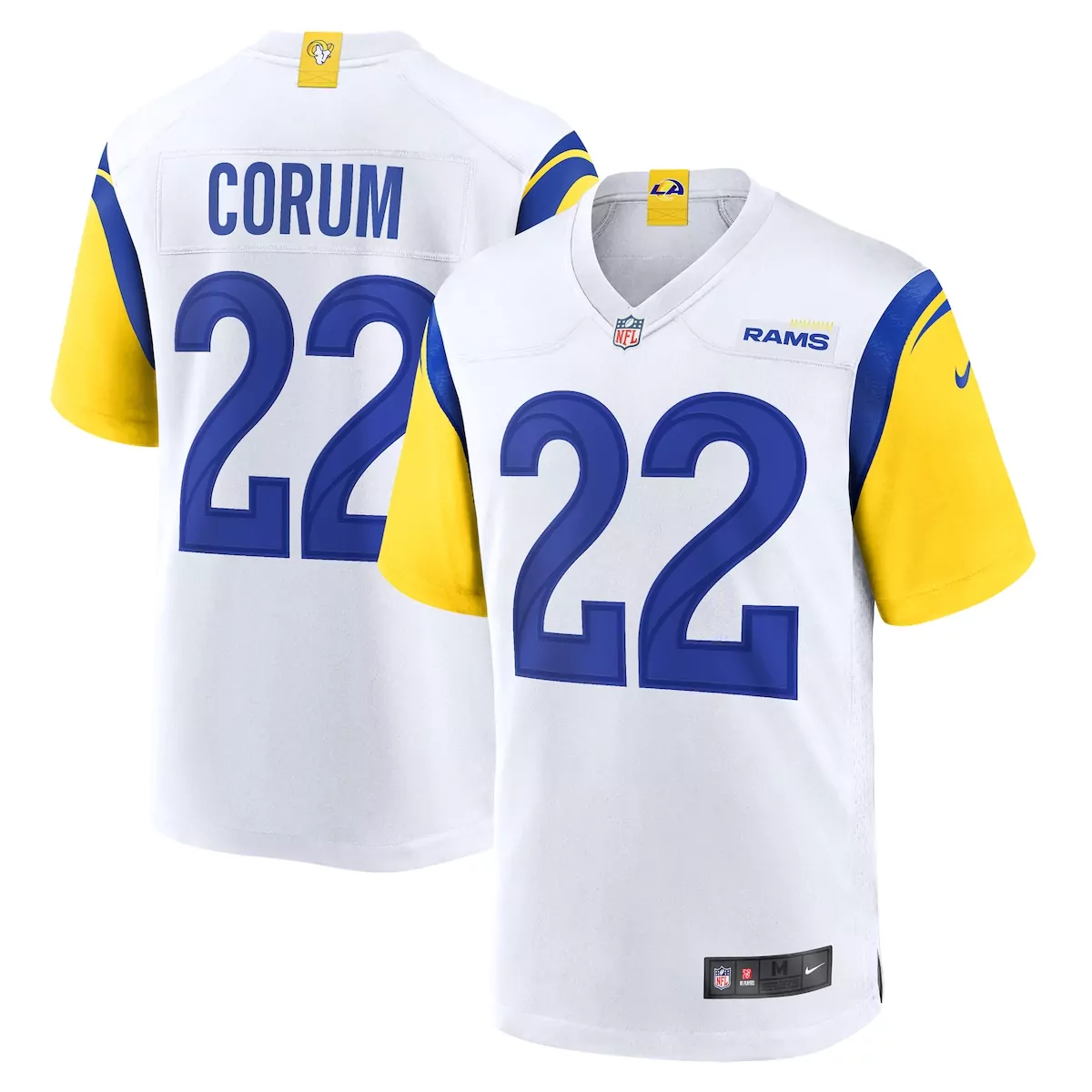 Blake Corum Los Angeles Rams White Game Jersey | Classic Style for Every Fan | For Men, Women & Youth