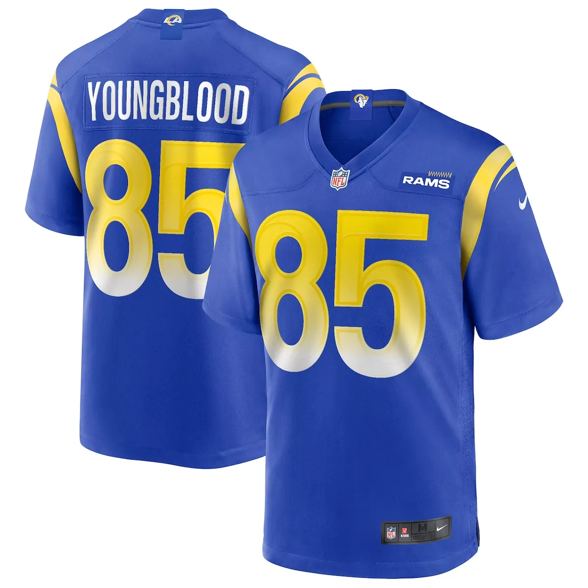 Jack Youngblood Los Angeles Rams Royal Game Retired Player Jersey | Classic Fan Gear | For Men, Women & Youth