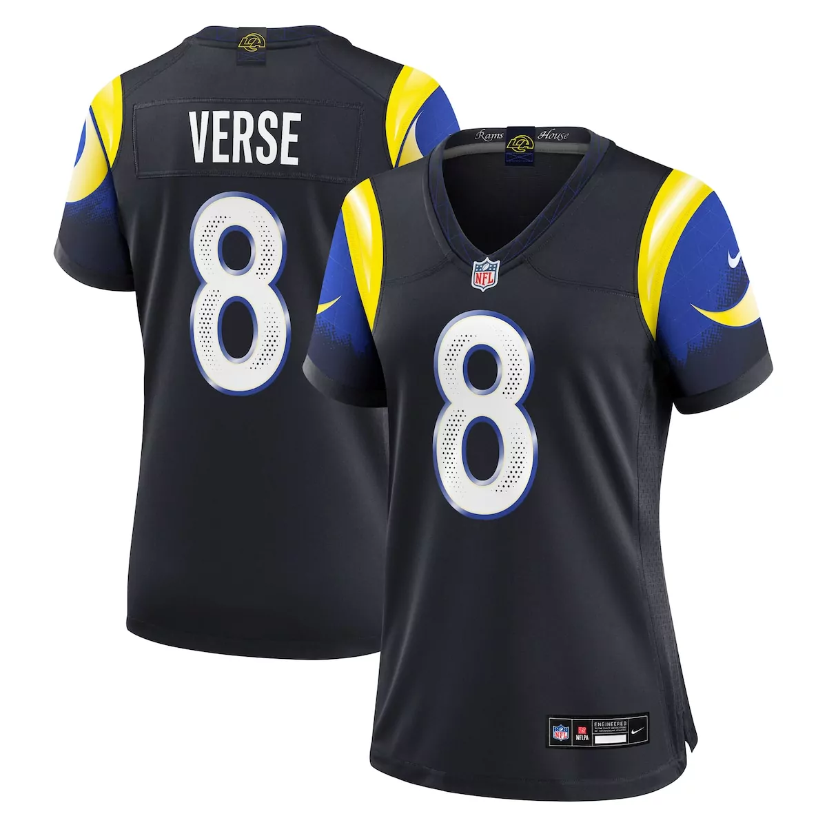 Jared Verse Los Angeles Rams Midnight Blue 2025 Rivalries Collection Game Jersey | Classic Fan Gear | For Men, Women & Youth
