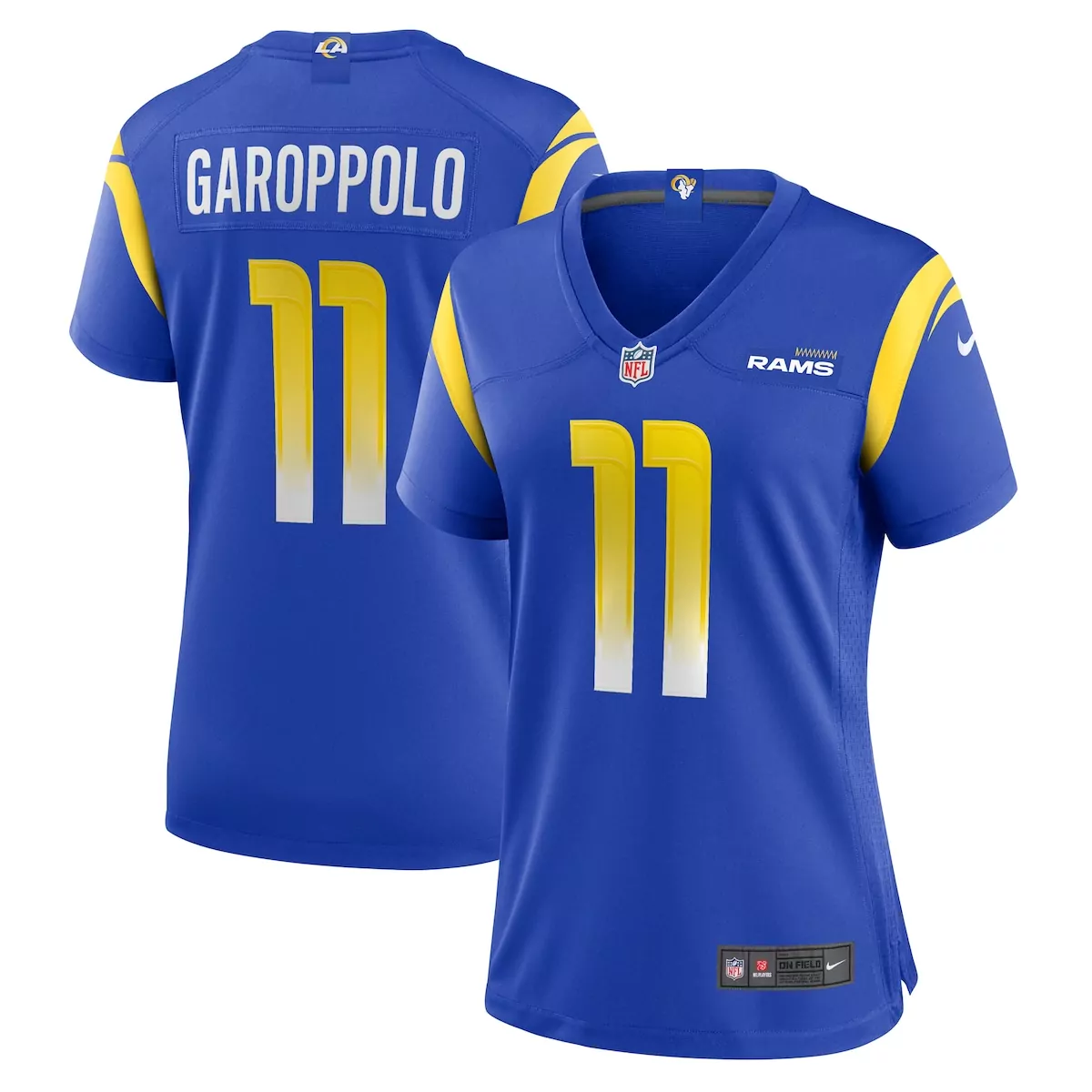 Jimmy Garoppolo Los Angeles Rams Royal Team Game Jersey | Authentic Fan Gear | For Men, Women & Youth