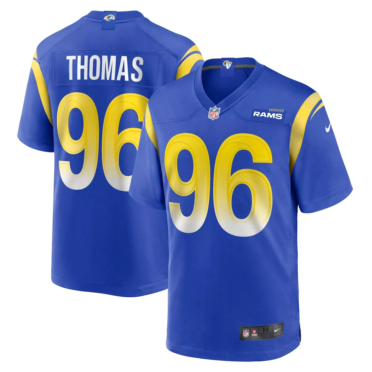 Keir Thomas Los Angeles Rams Royal Game Player Jersey | Comfortable Fan Gear | For Men, Women & Youth