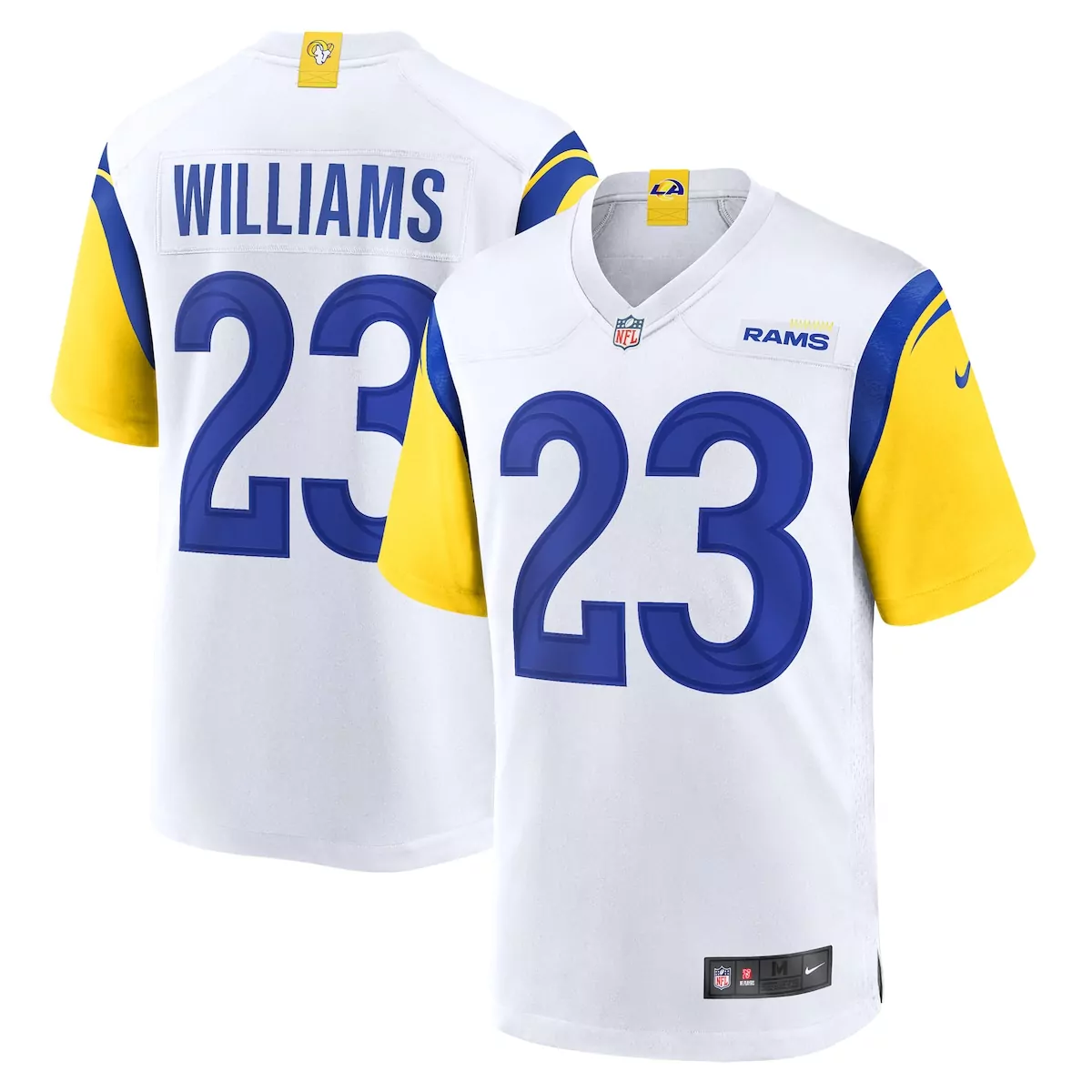 Kyren Williams Los Angeles Rams White Game Jersey | Classic Fan Gear for Men, Women & Youth