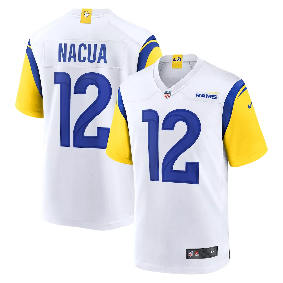 Puka Nacua Los Angeles Rams White Game Player Jersey | Comfortable Fan Gear for Men, Women & Youth | Great Gift Idea