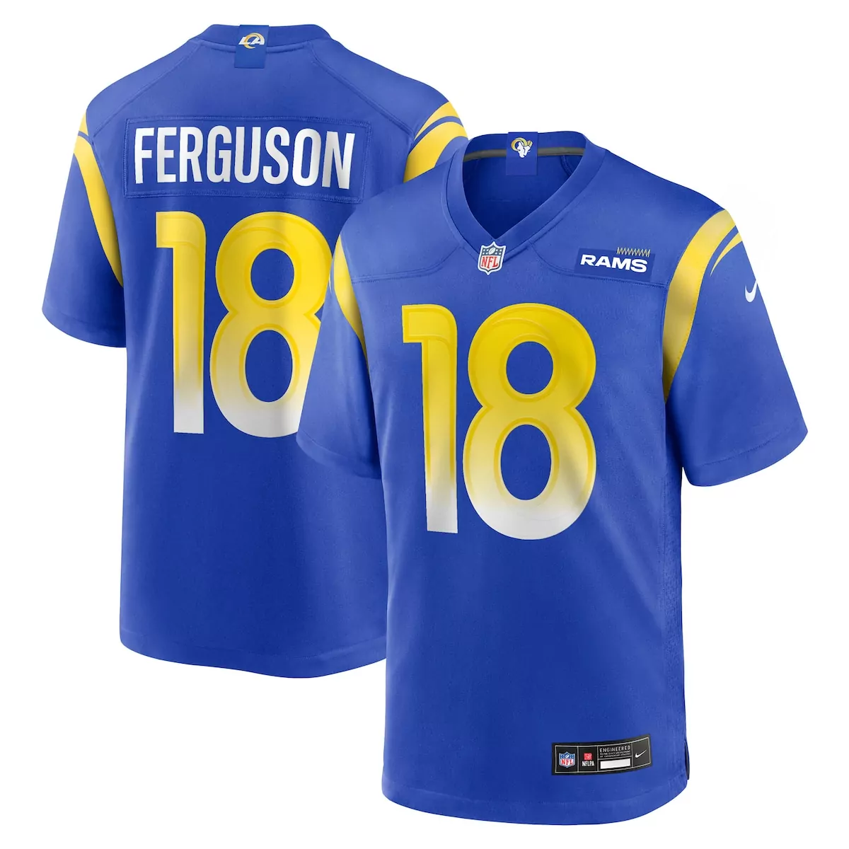 Terrance Ferguson Los Angeles Rams Royal Team Game Jersey | Stylish Fan Gear for Men, Women & Youth | Perfect for Game Day