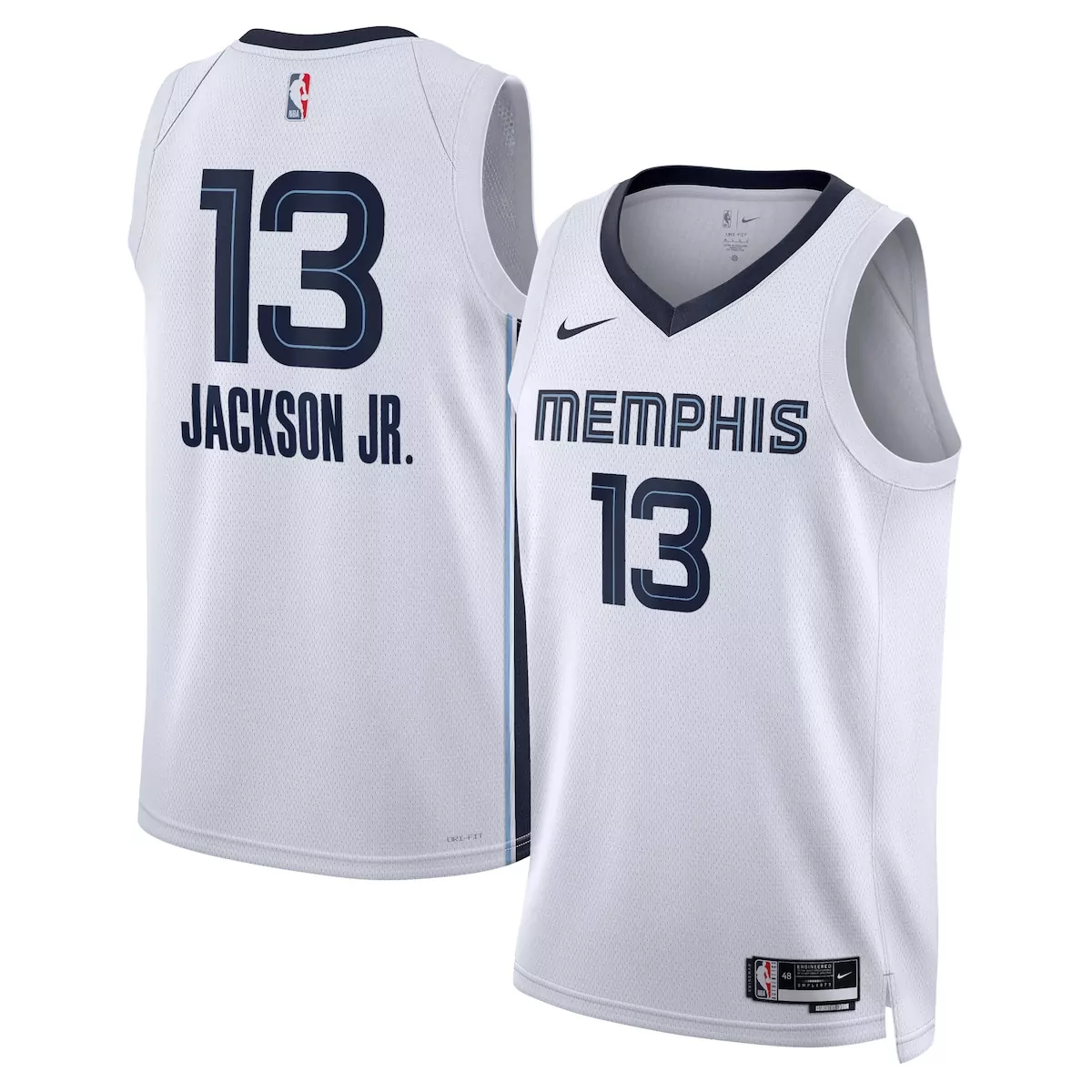 Jaren Jackson Jr. Memphis Grizzlies Association Edition Jersey | White Unisex Style | Fan Gear for Men, Women & Youth