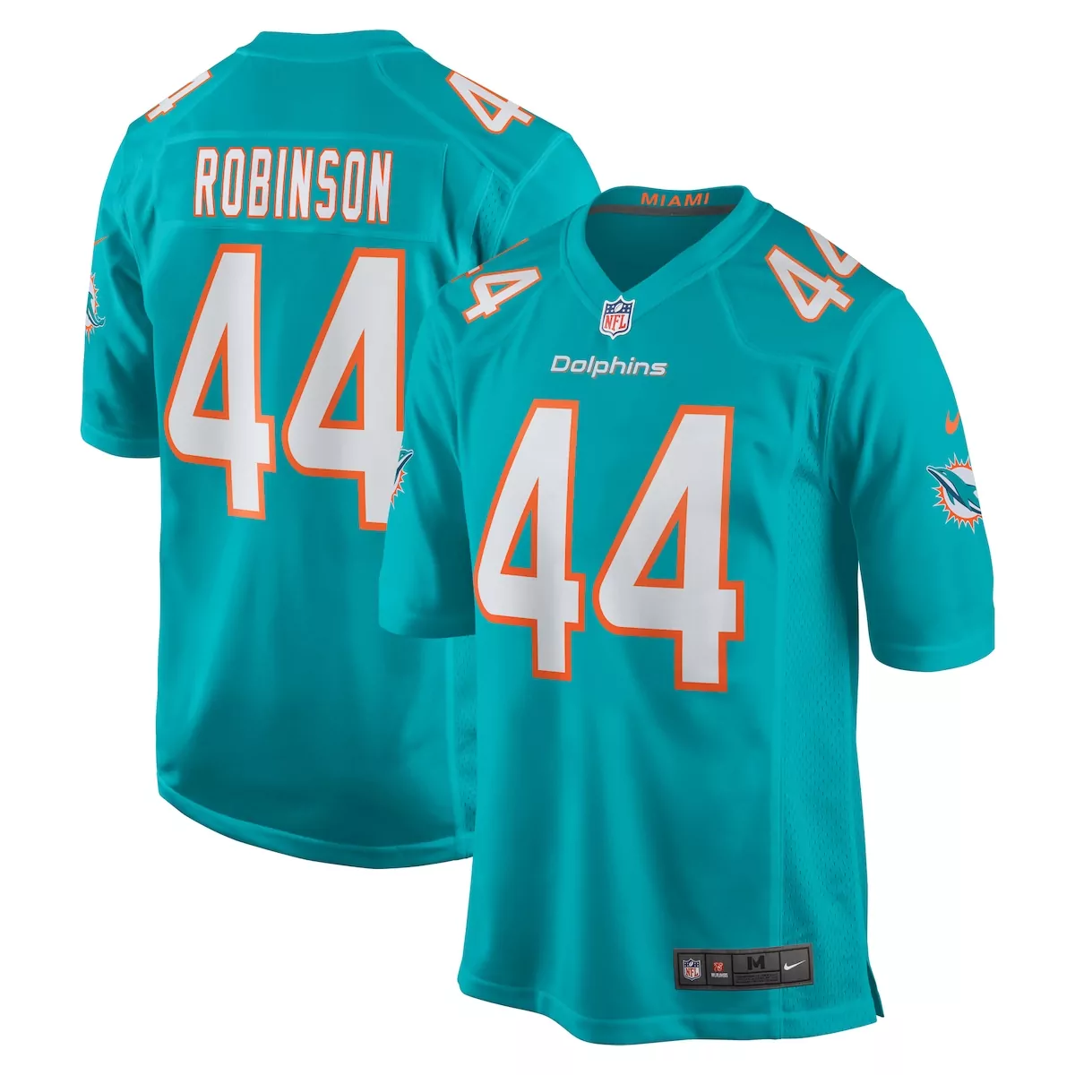 Chop Robinson Miami Dolphins Aqua Player Game Jersey | Stylish Fan Gear for Men, Women & Youth | Perfect for Game Day