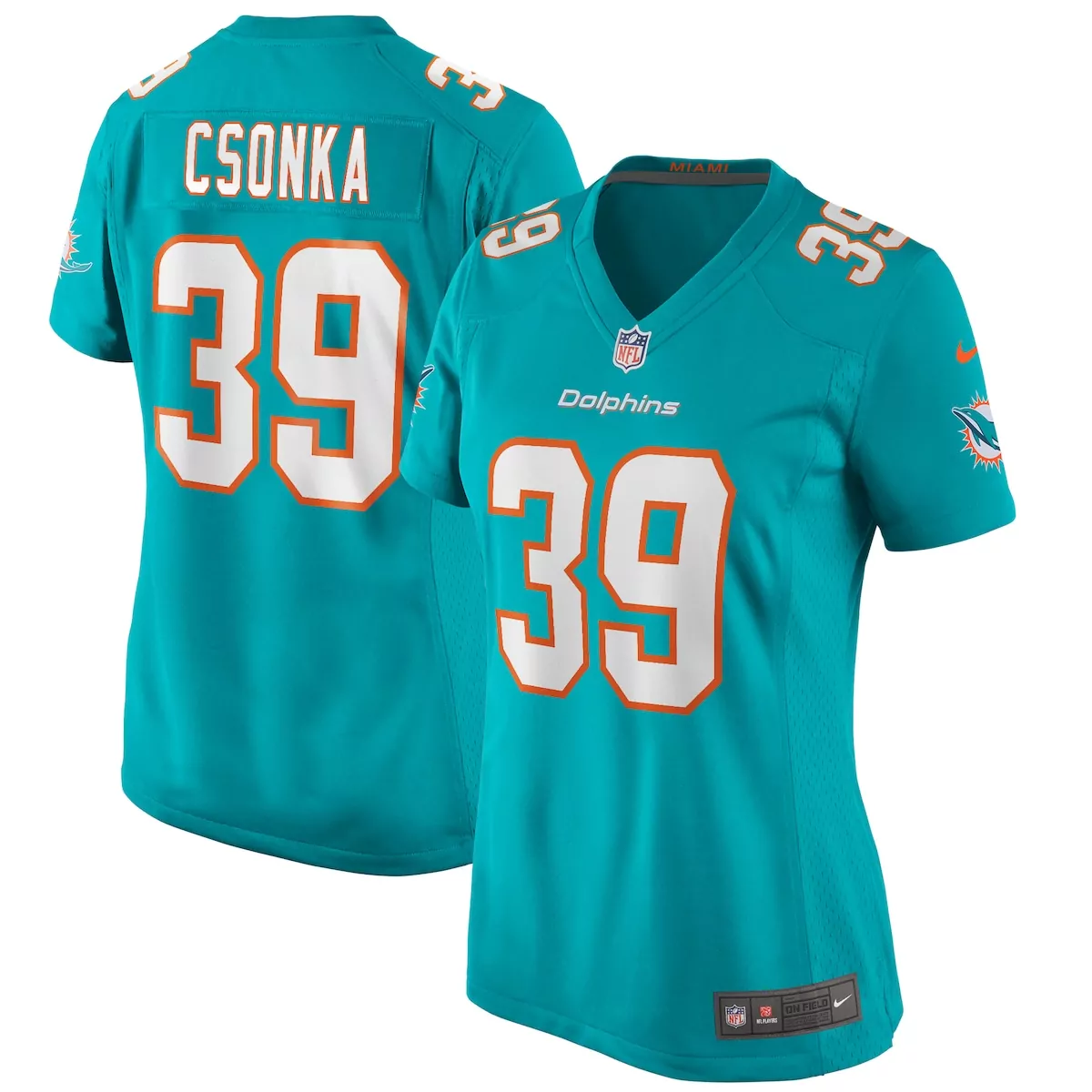 Larry Csonka Miami Dolphins Aqua Retired Player Jersey | Classic Fan Gear for Men, Women & Youth | Game Day Essential