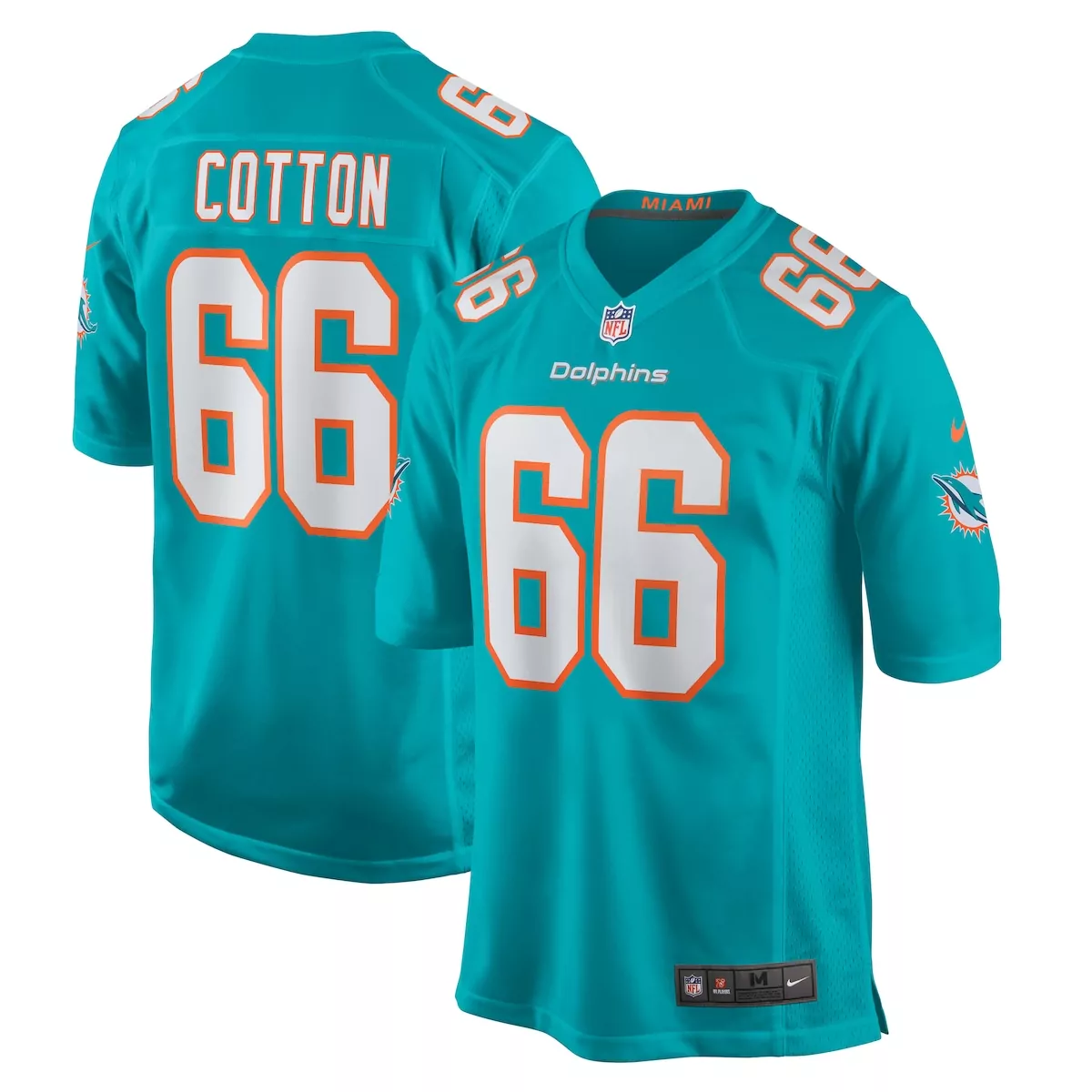 Lester Cotton Sr Miami Dolphins Aqua Home Game Jersey | Authentic Fan Gear for Men, Women & Youth | Game Day Ready